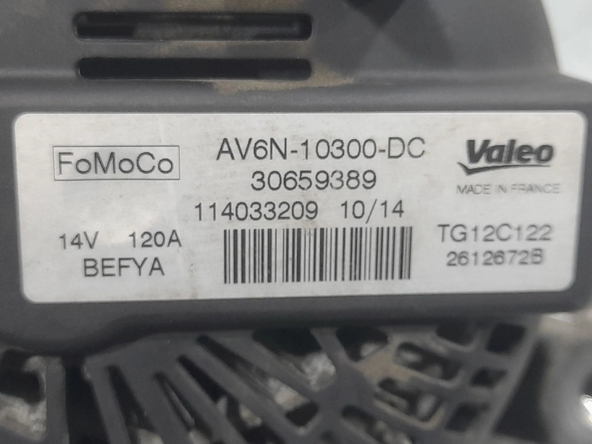Alternador para Ford Focus Iii