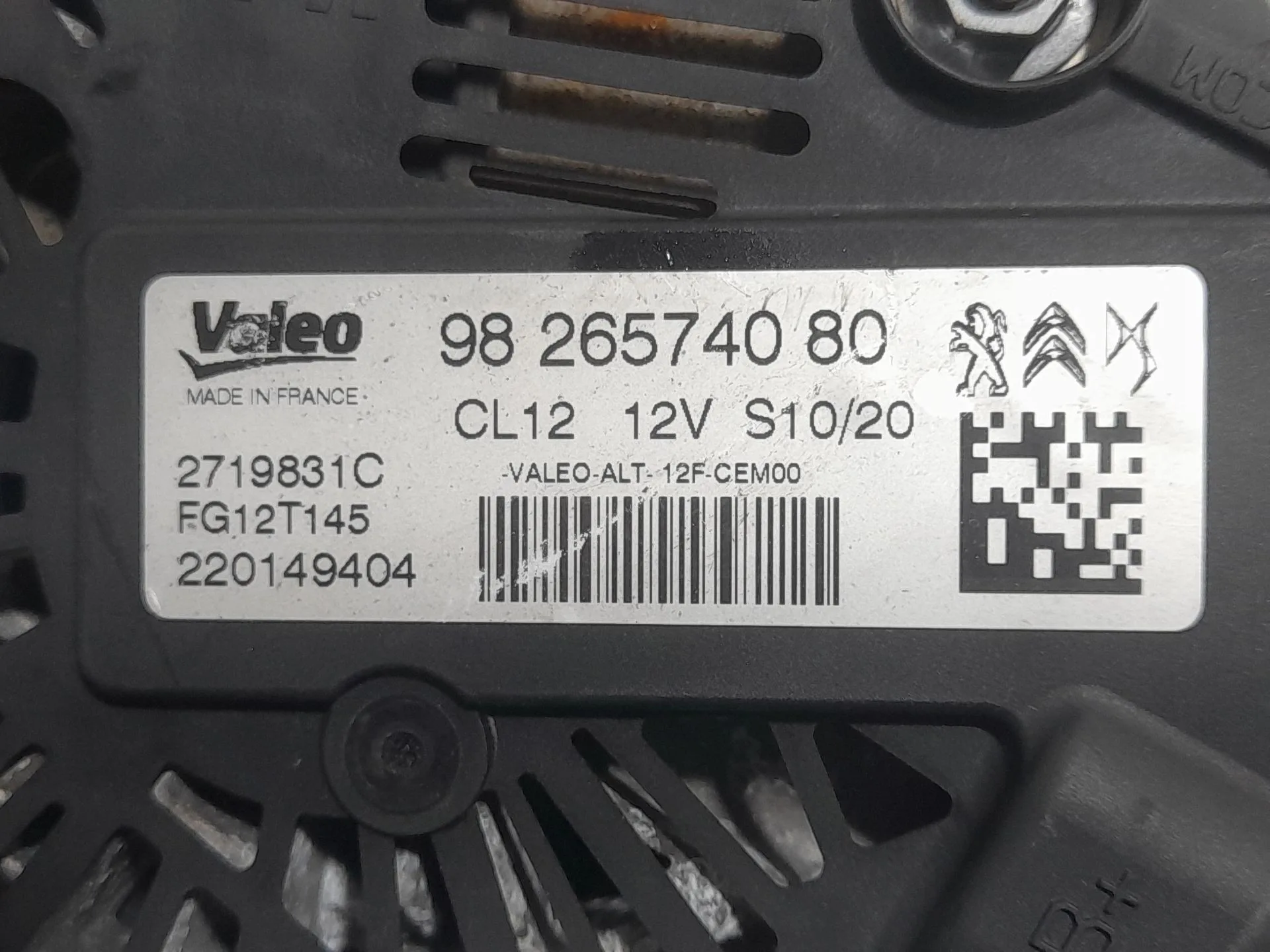 Alternador para Peugeot 208 Ii (Ub_, Up_, Uw_, Uj_)