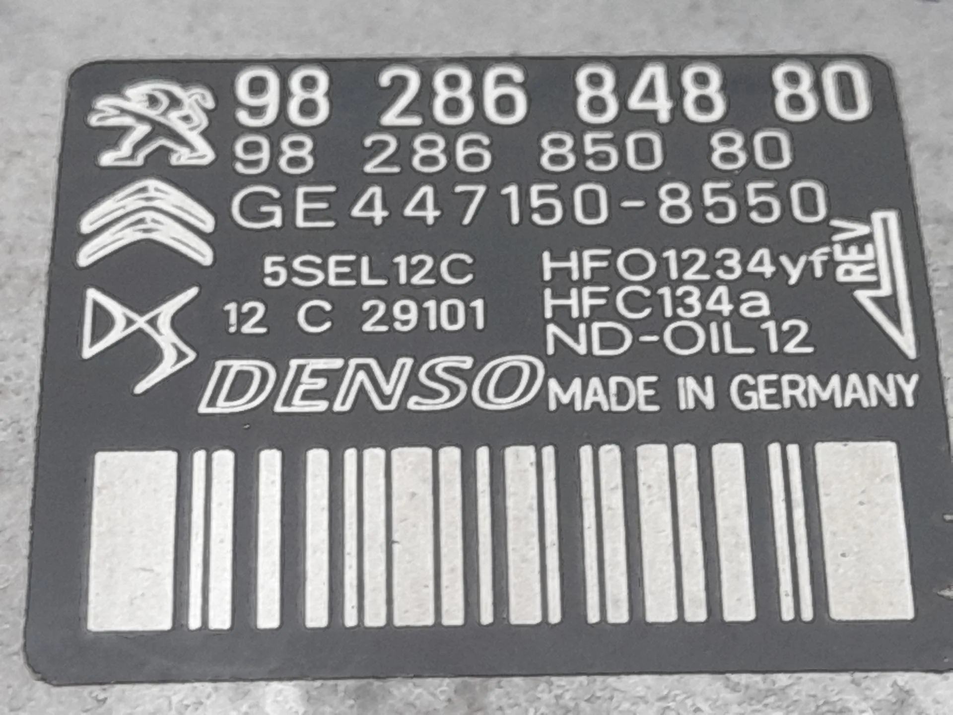 Compresor Aire Acondicionado para Peugeot 208 Ii (Ub_, Up_, Uw_, Uj_)