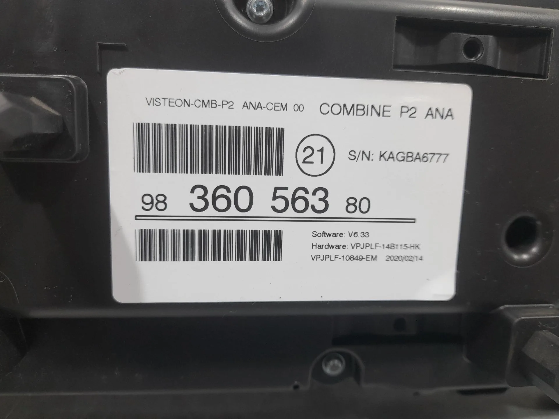 Cuadro Instrumentos para Peugeot 208 Ii (Ub_, Up_, Uw_, Uj_)