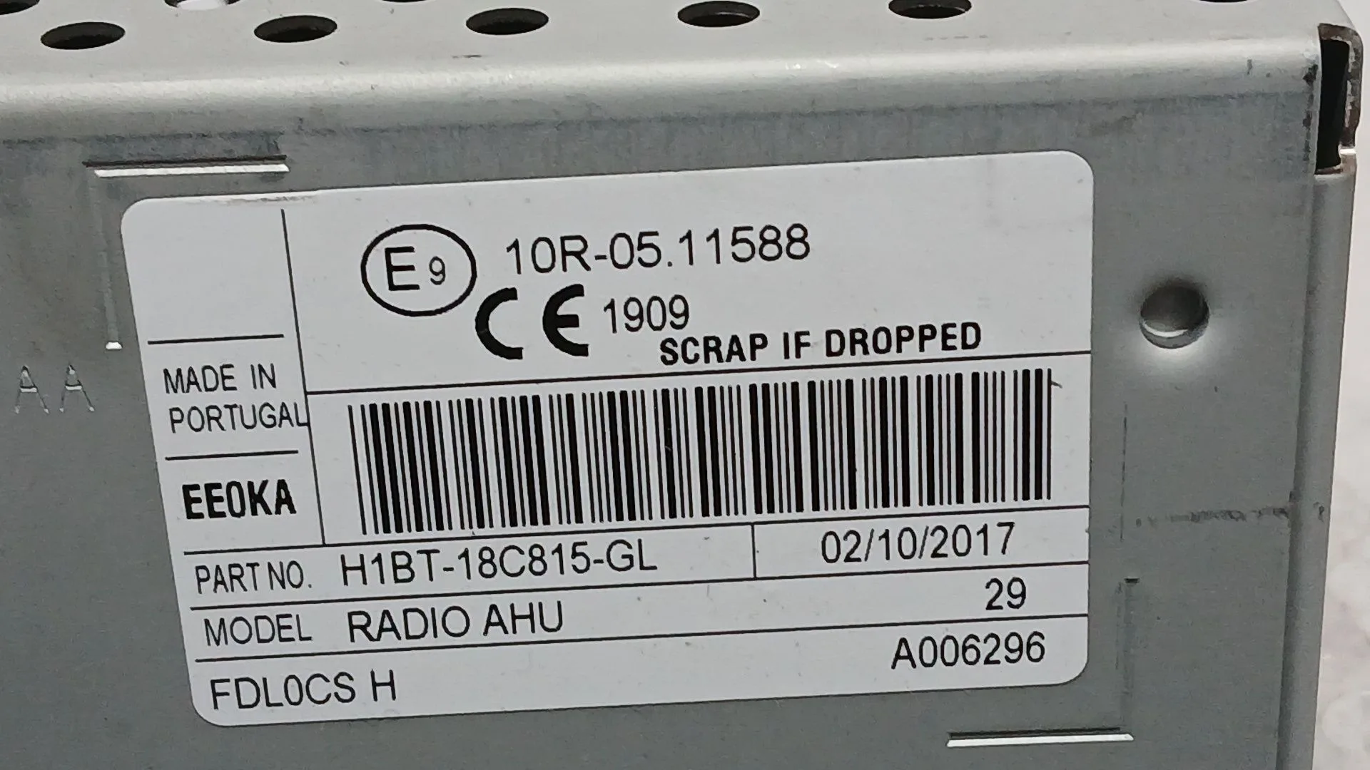 Sistema Audio / Radio para Ford Fiesta Vii (Hj, Hf)