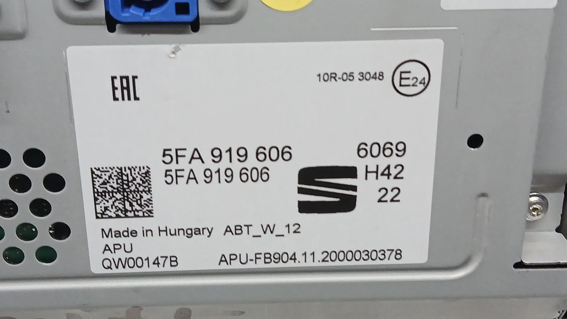 Sistema Navegacion Gps para Cupra Formentor (Km7, Kmp)