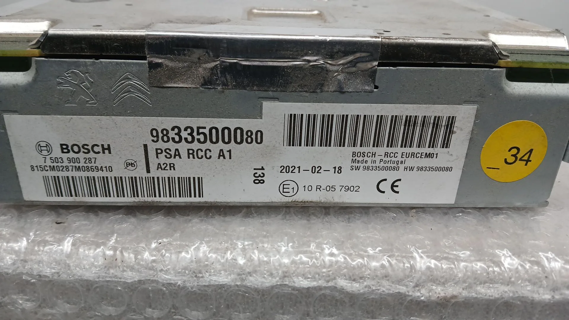 Sistema Audio / Radio para Citroën C3 Aircross I (2R_, 2C_)