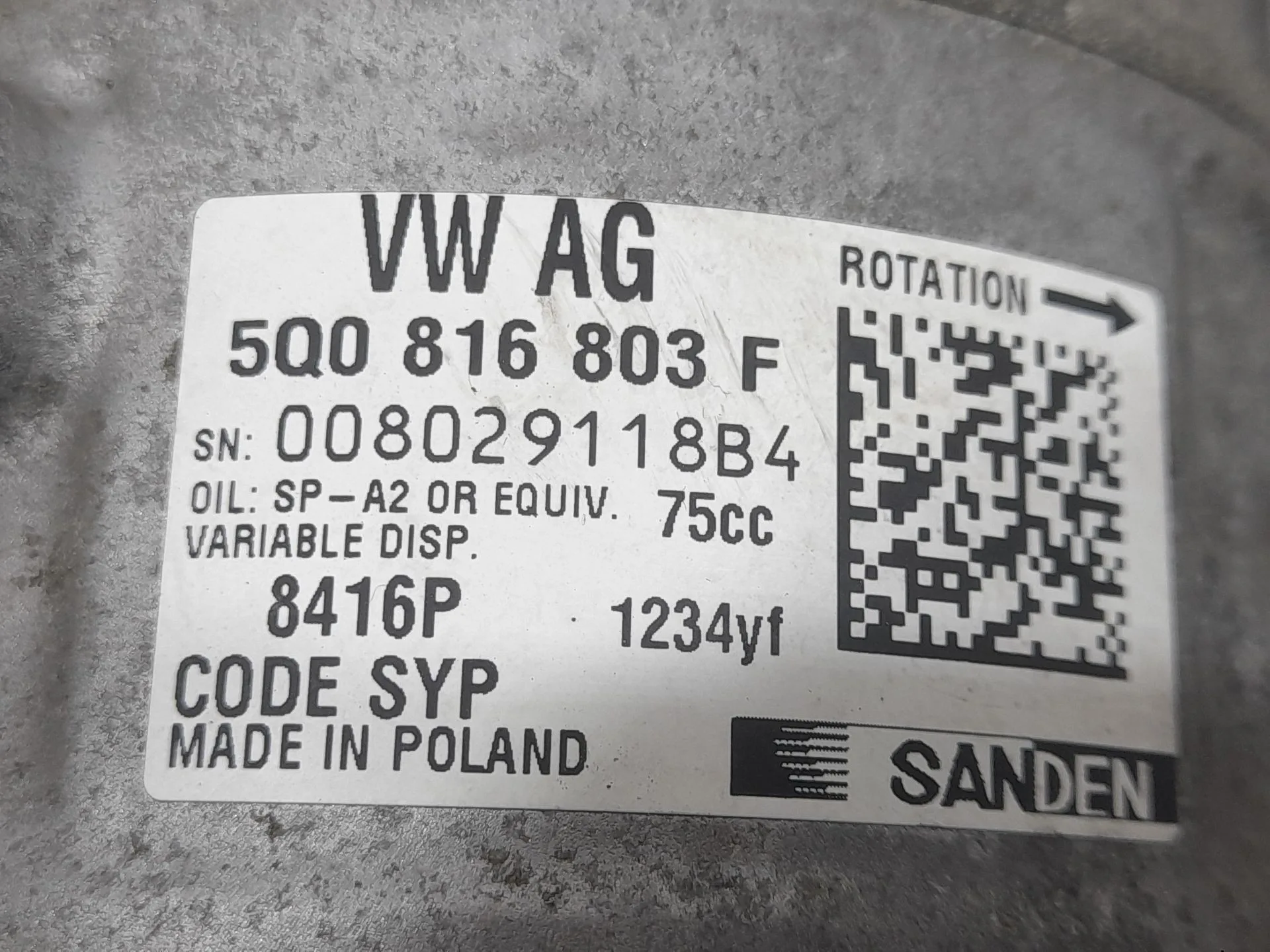Compresor Aire Acondicionado para Seat Ibiza V (Kj1, Kjg)