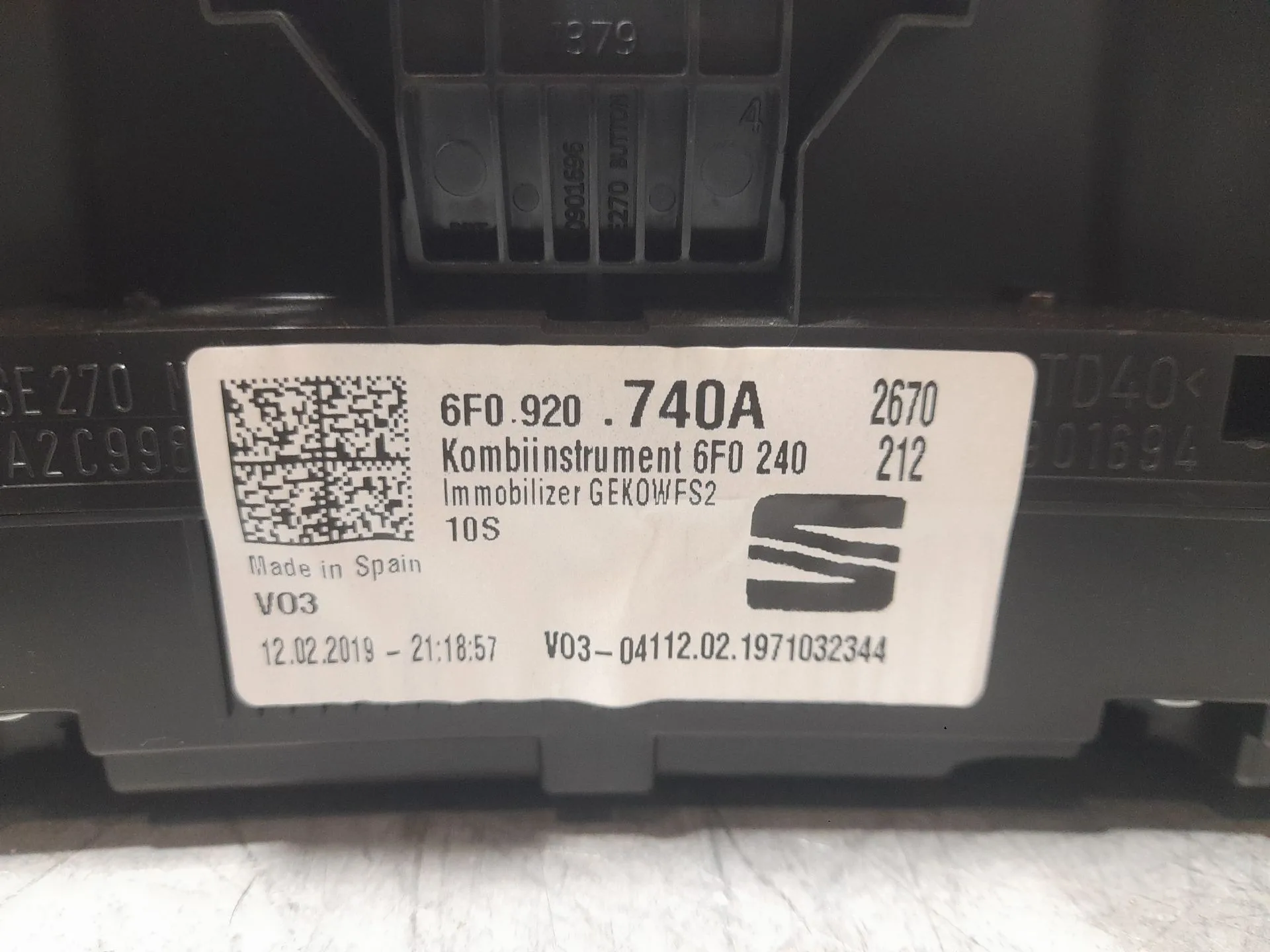 Cuadro Instrumentos para Seat Ibiza V (Kj1, Kjg)