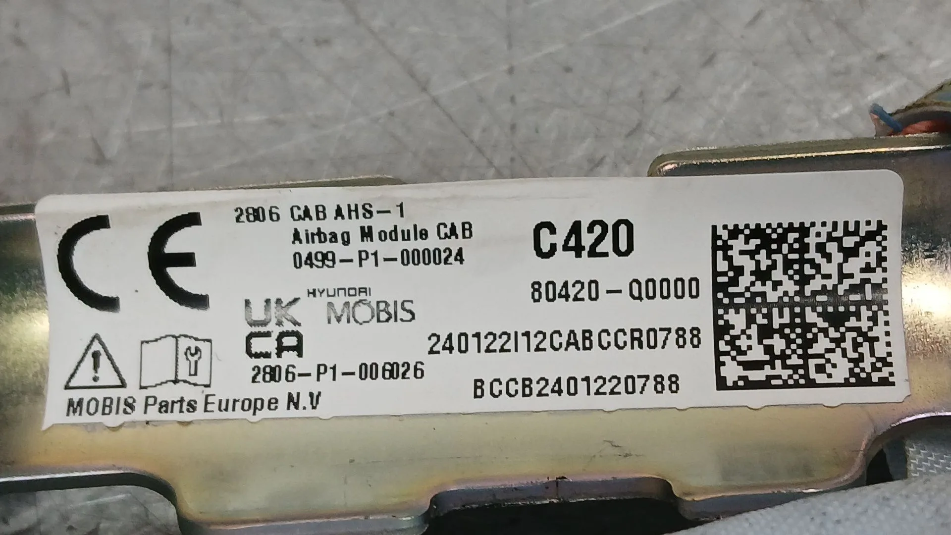 Airbag Cortina Delantero Derecho para Hyundai I20 Iii (Bc3, Bi3)