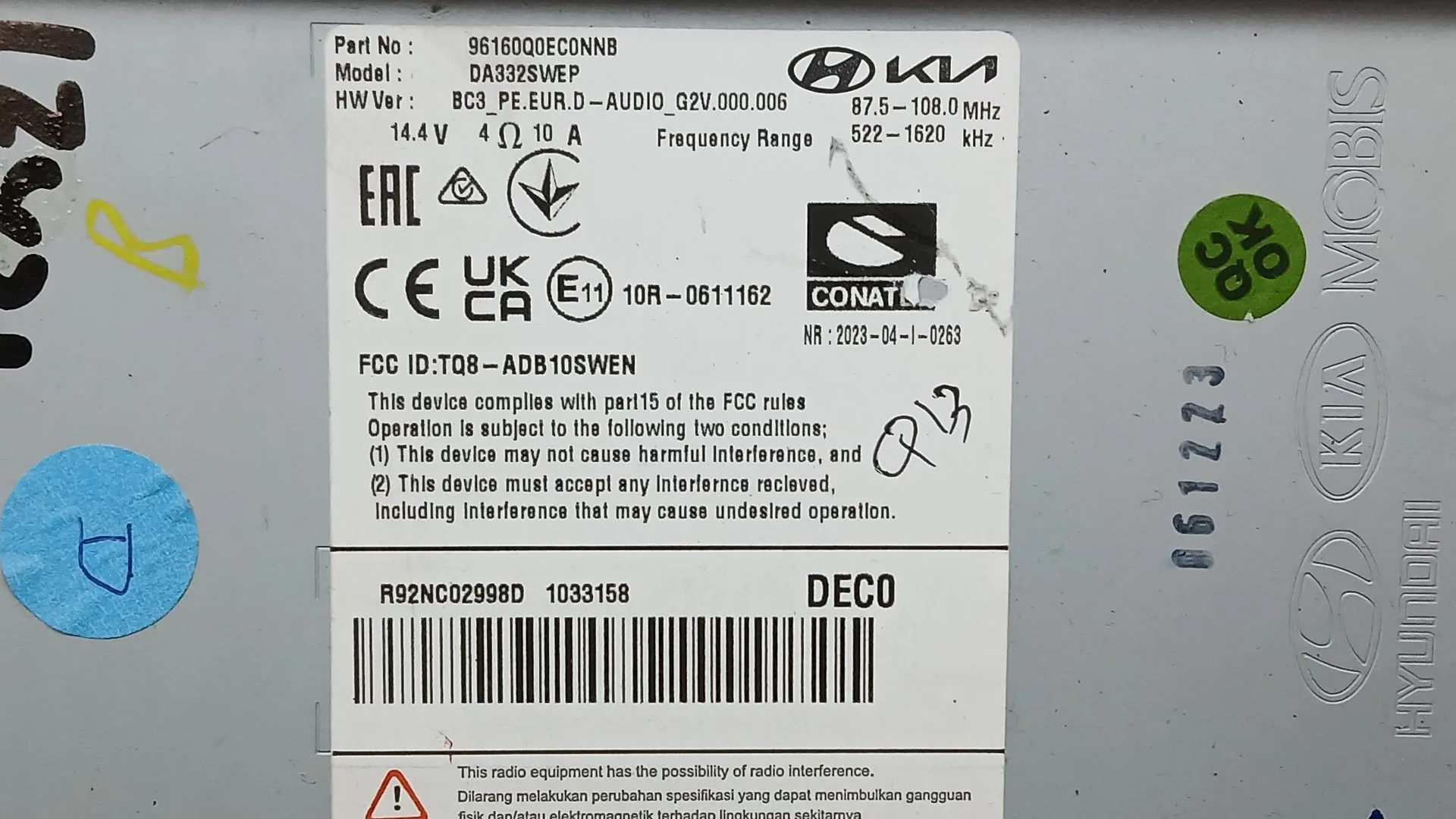 Sistema Navegacion Gps para Hyundai I20 Iii (Bc3, Bi3)