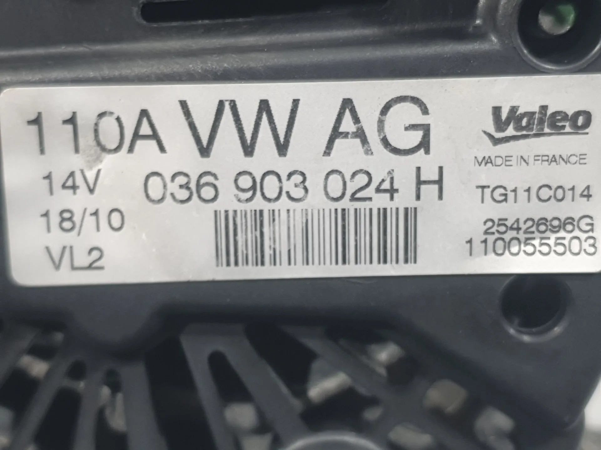 Alternador para Volkswagen Polo V (6R1, 6C1)