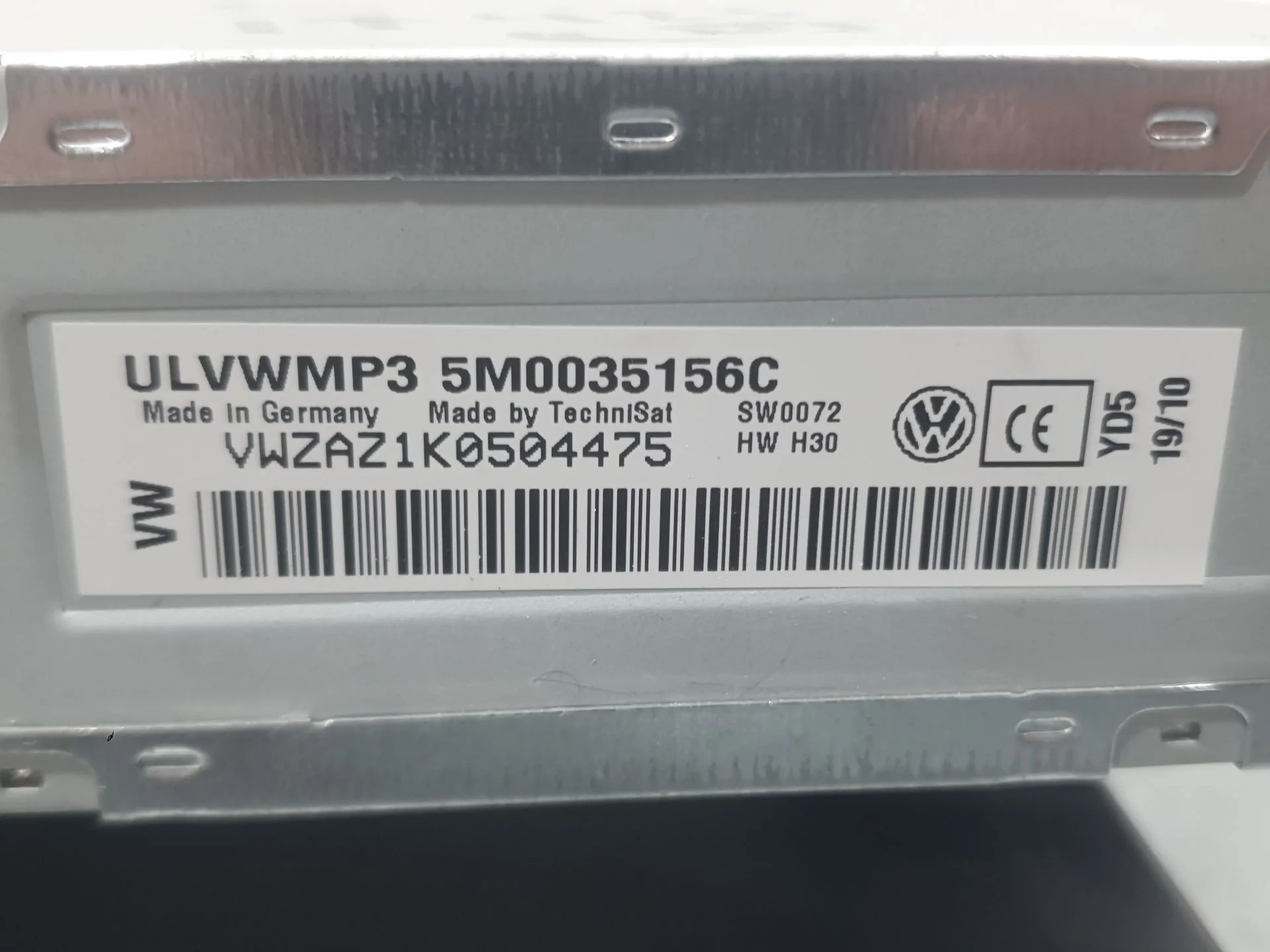 Sistema Audio / Radio Cd para Volkswagen Polo V (6R1, 6C1)