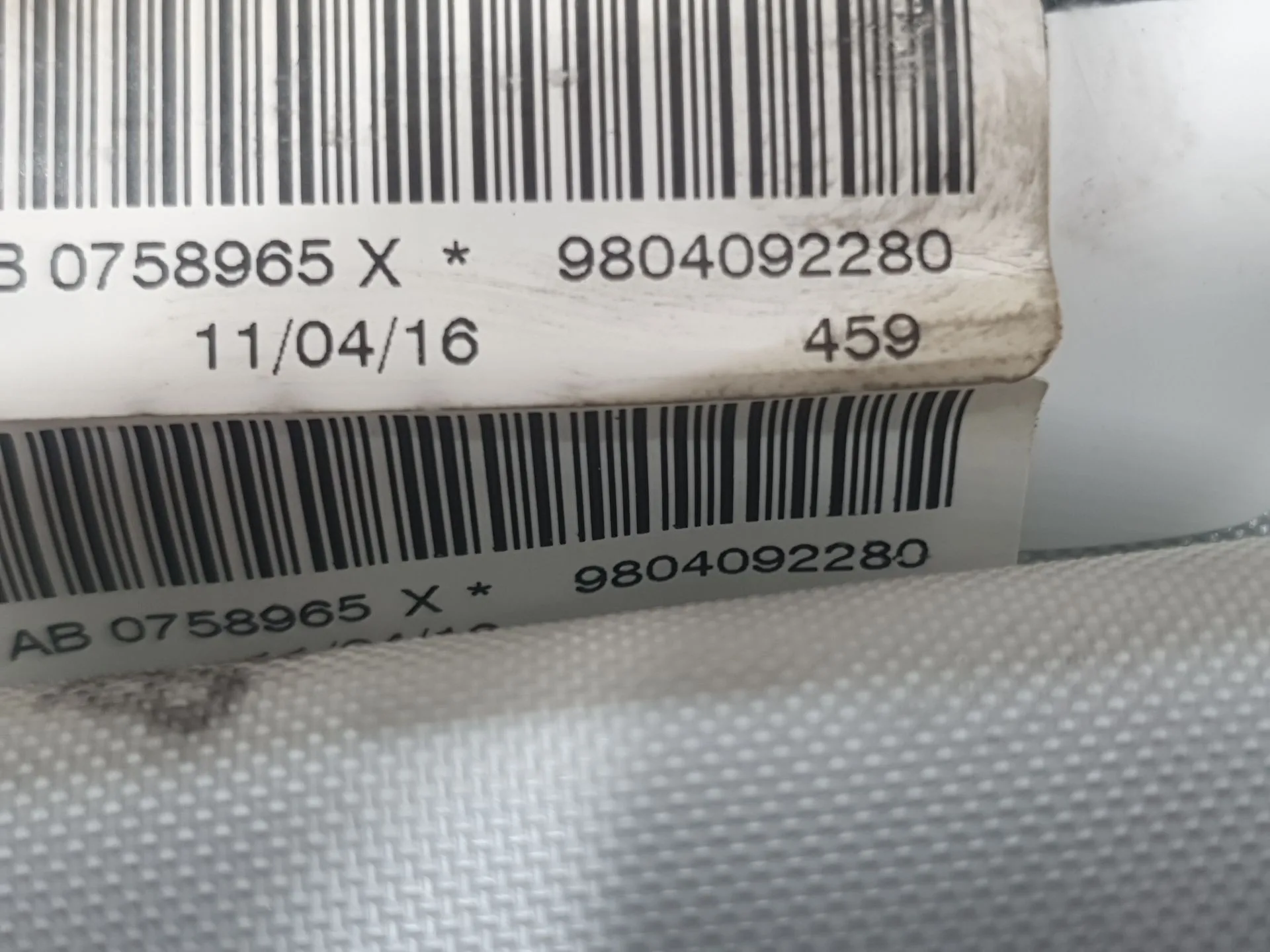 Airbag Cortina Delantero Derecho para Peugeot 208 I (Ca_, Cc_)