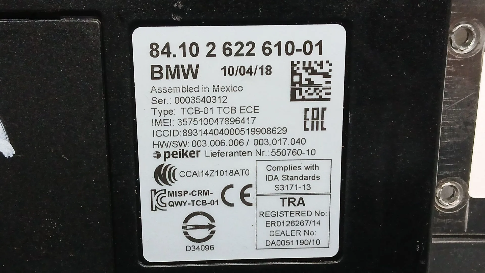 Modulo Electronico para Bmw I3 (I01)