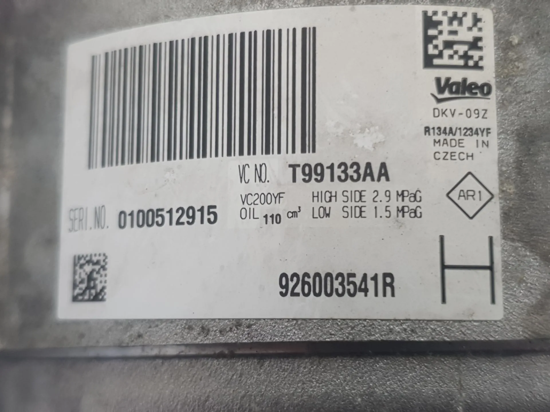 Compresor Aire Acondicionado para Nissan Micra V (K14)