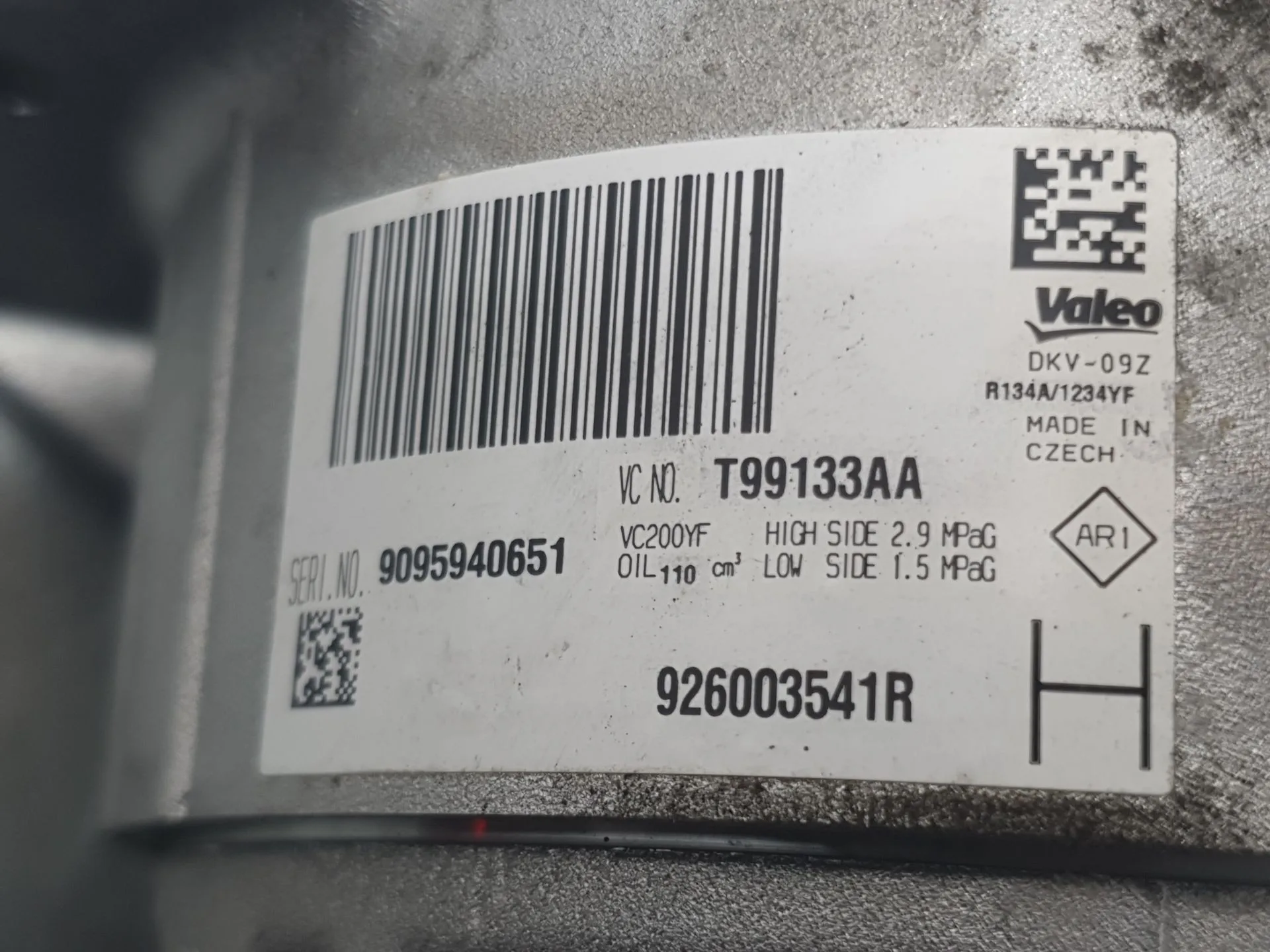 Compresor Aire Acondicionado para Nissan Micra V (K14)