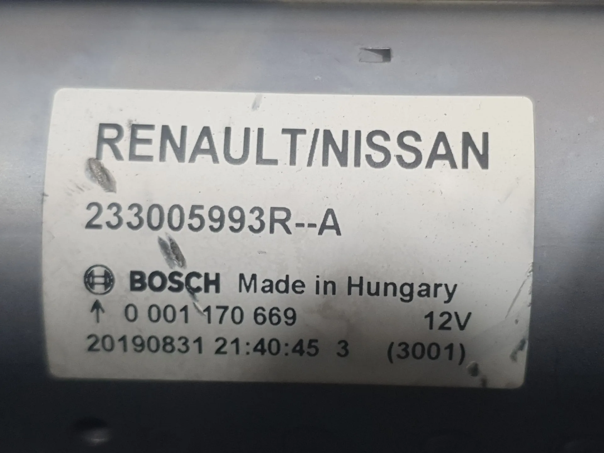 Motor Arranque para Nissan Micra V (K14)