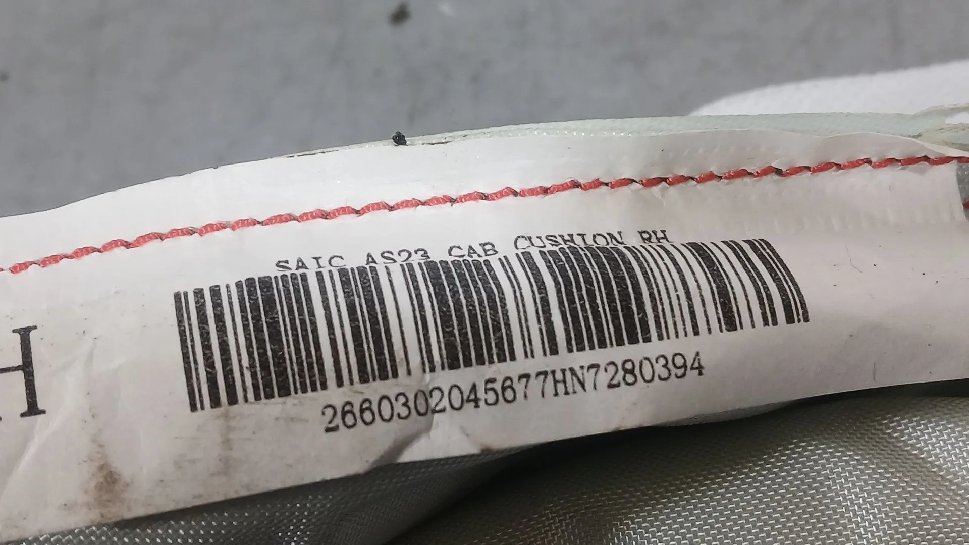 Airbag Cortina Delantero Derecho para Mg Hs (As23)