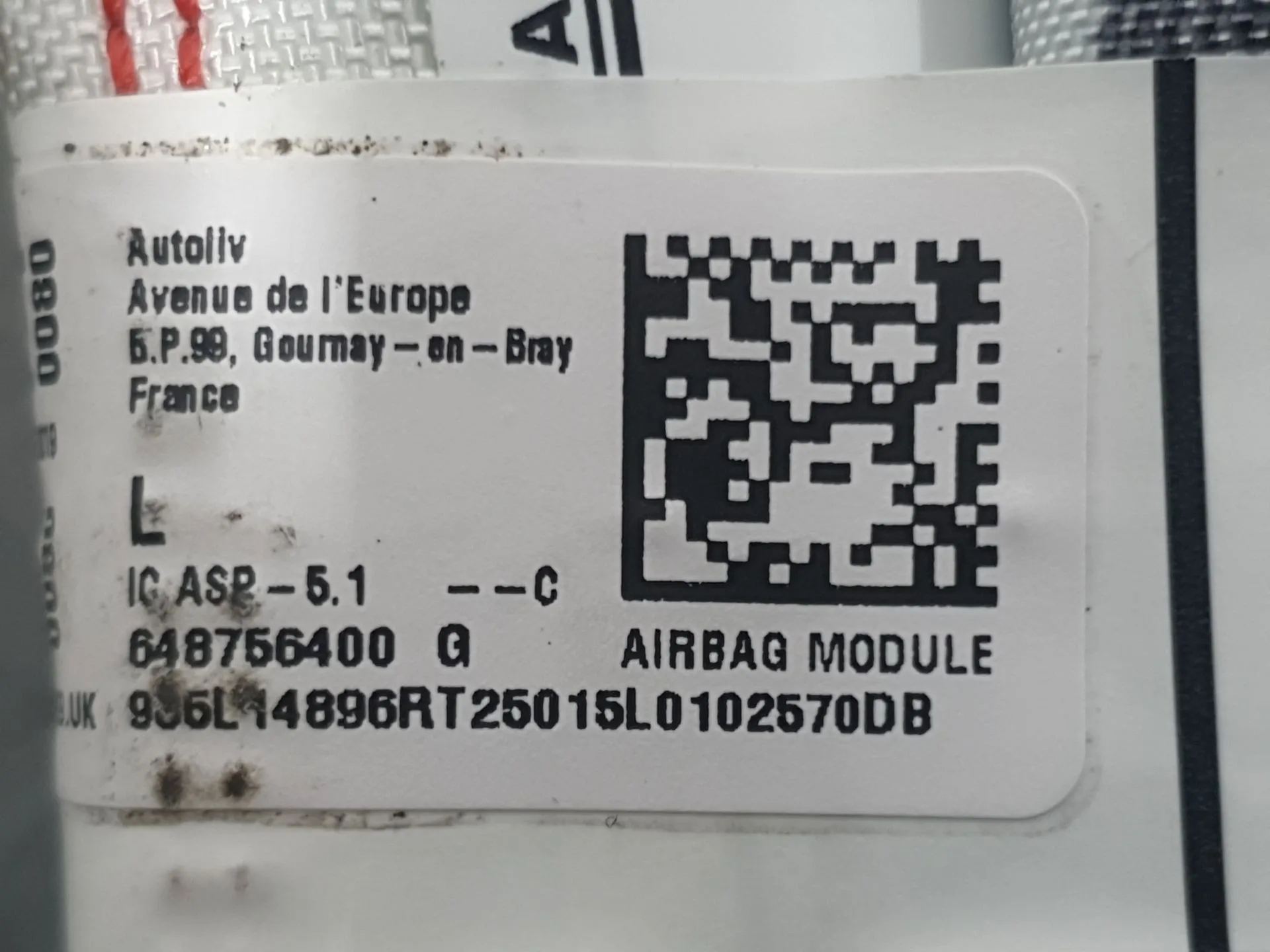 Airbag Cortina Delantero Izquierdo para Dacia Sandero Iii