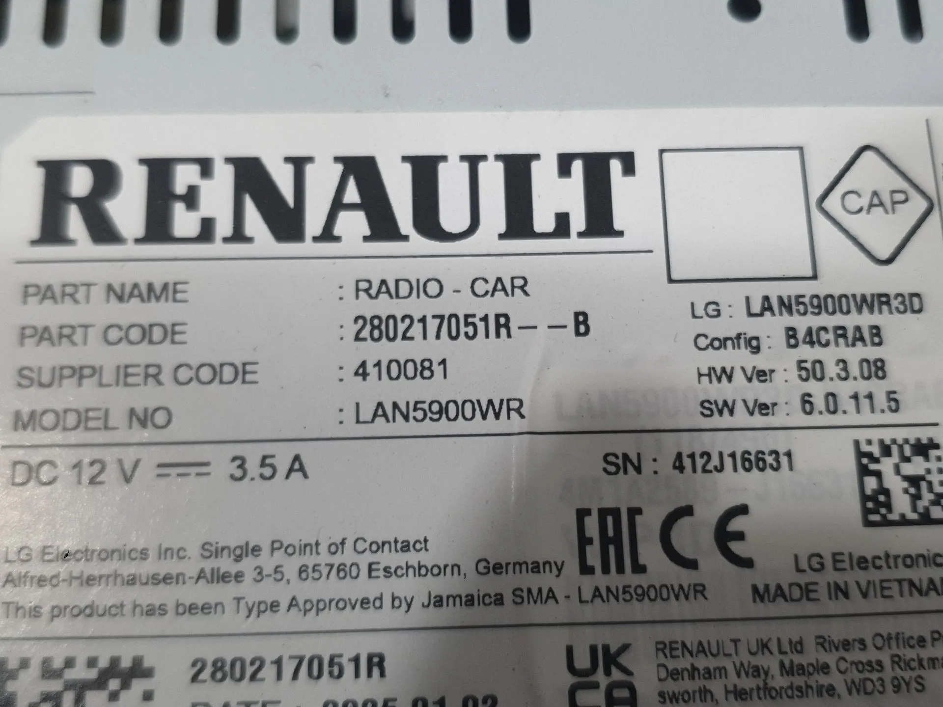 Sistema Navegacion Gps para Dacia Sandero Iii