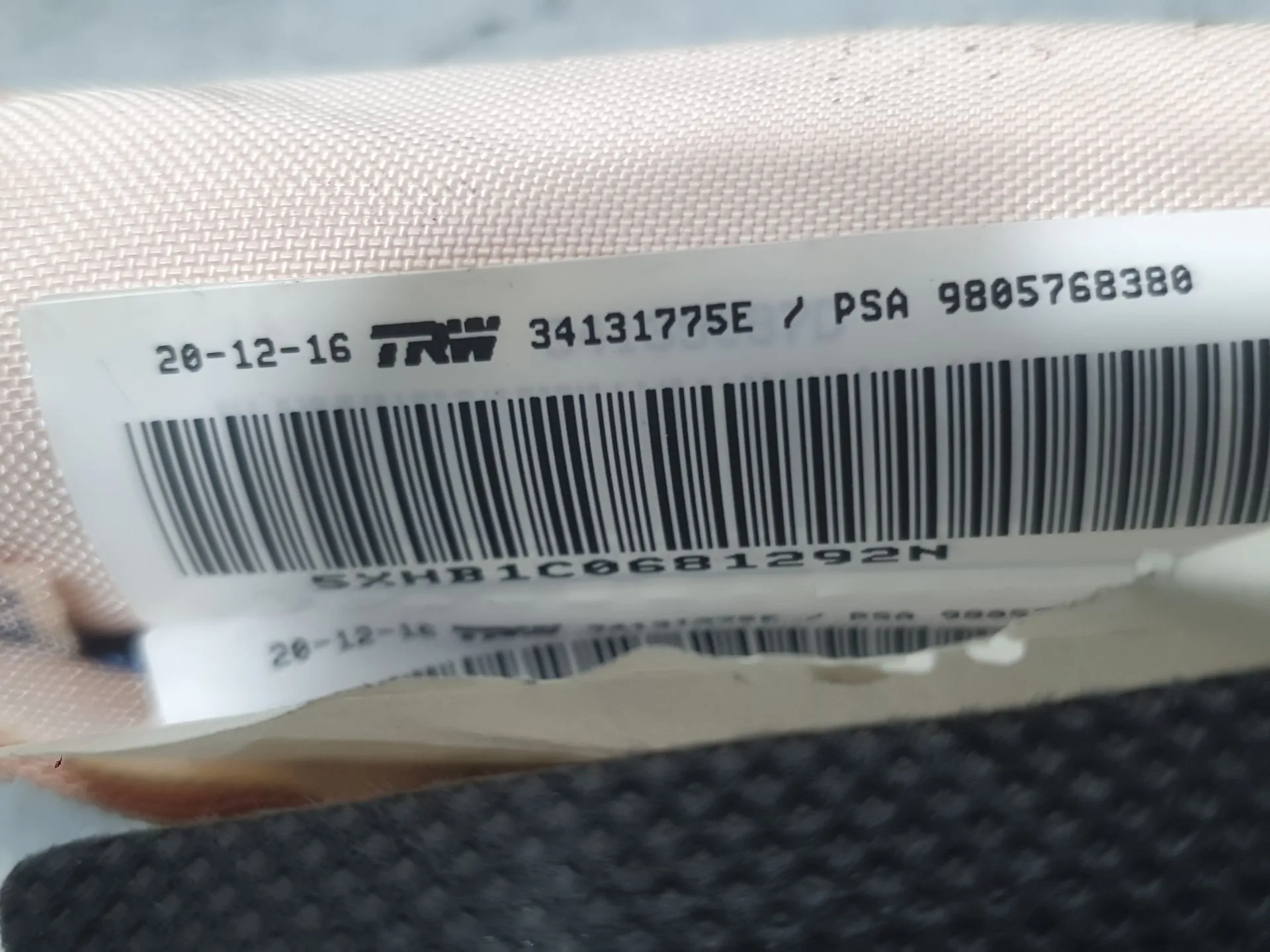 Airbag Cortina Delantero Derecho para Peugeot 308 Sw Ii (Lc_, Lj_, Lr_, Lx_, L4_)