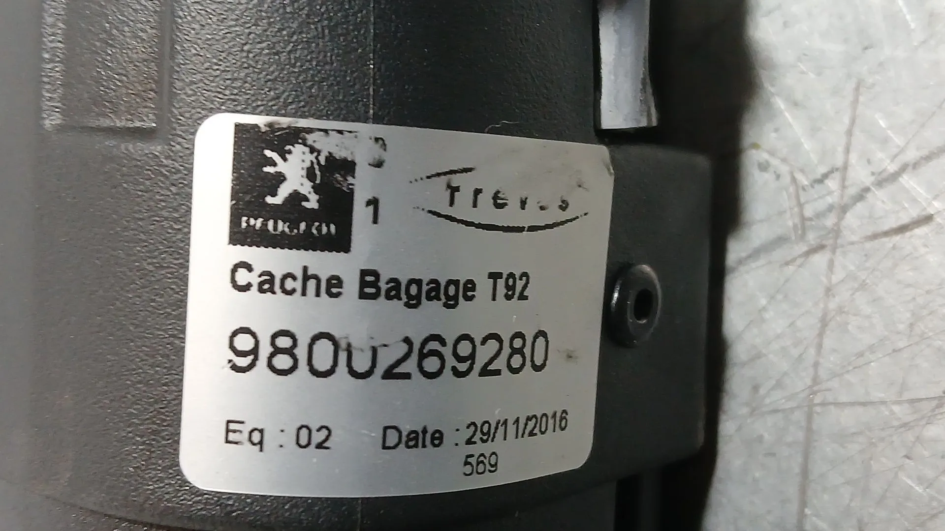 Bandeja Trasera para Peugeot 308 Sw Ii (Lc_, Lj_, Lr_, Lx_, L4_)