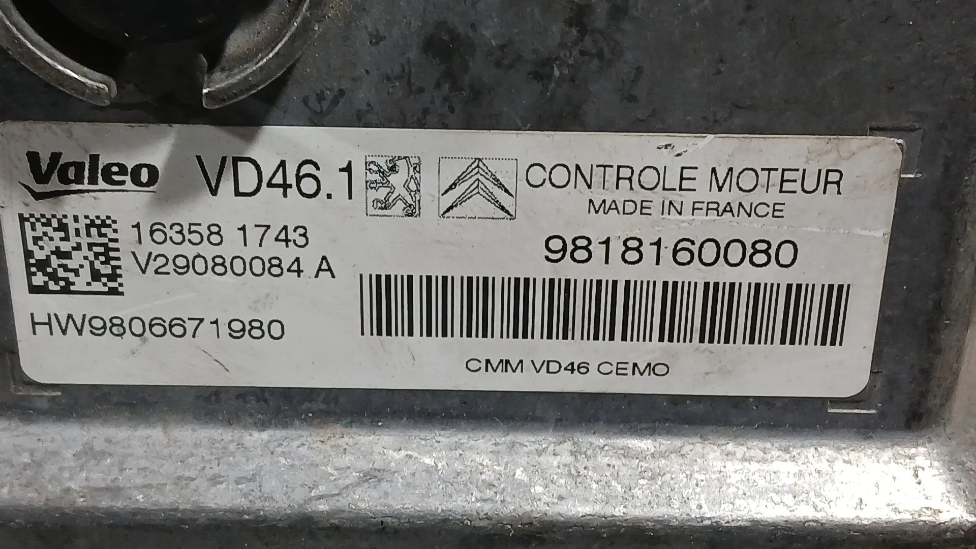 Centralita Motor Uce para Peugeot 308 Sw Ii (Lc_, Lj_, Lr_, Lx_, L4_)