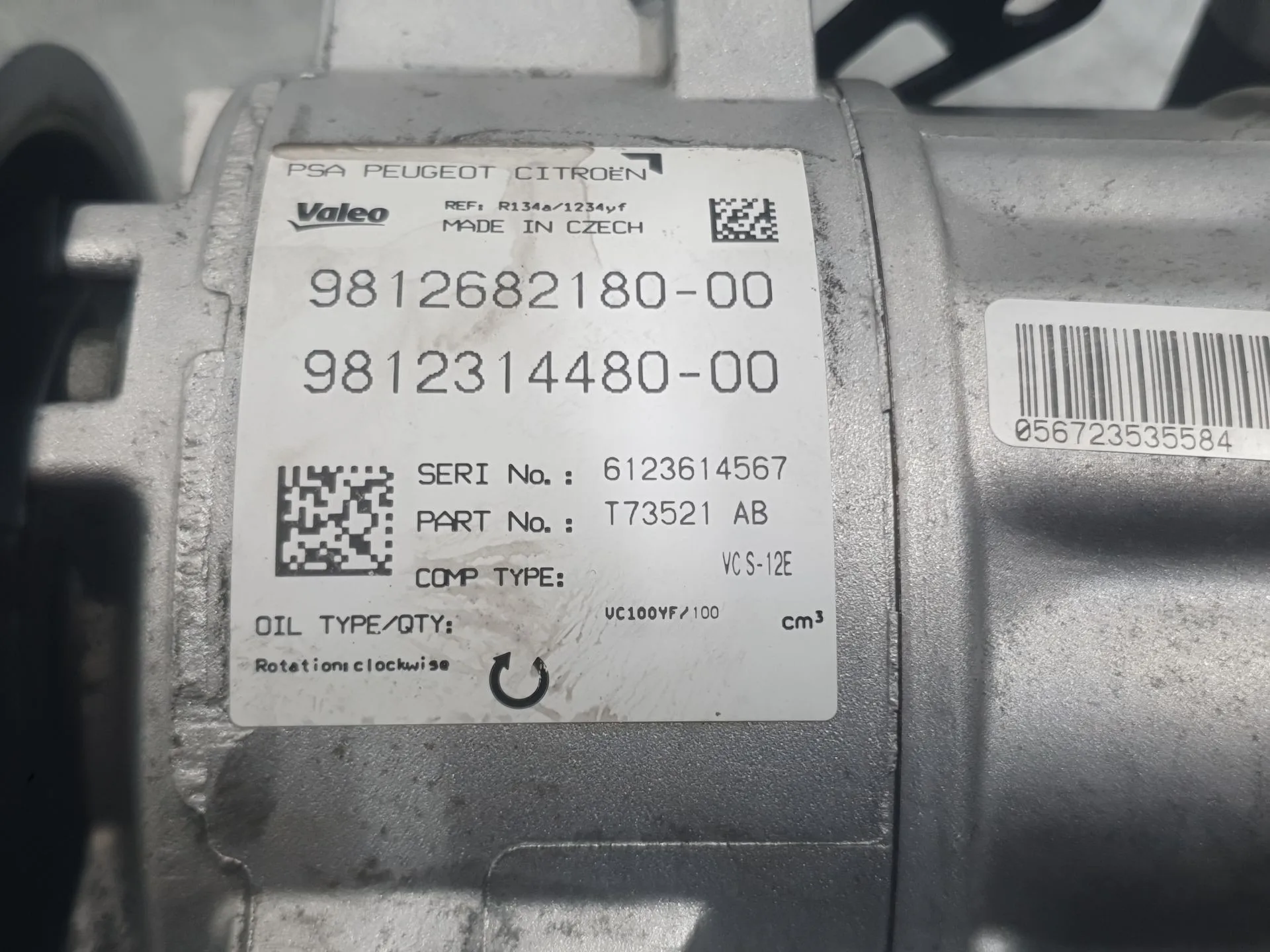 Compresor Aire Acondicionado para Peugeot 308 Sw Ii (Lc_, Lj_, Lr_, Lx_, L4_)