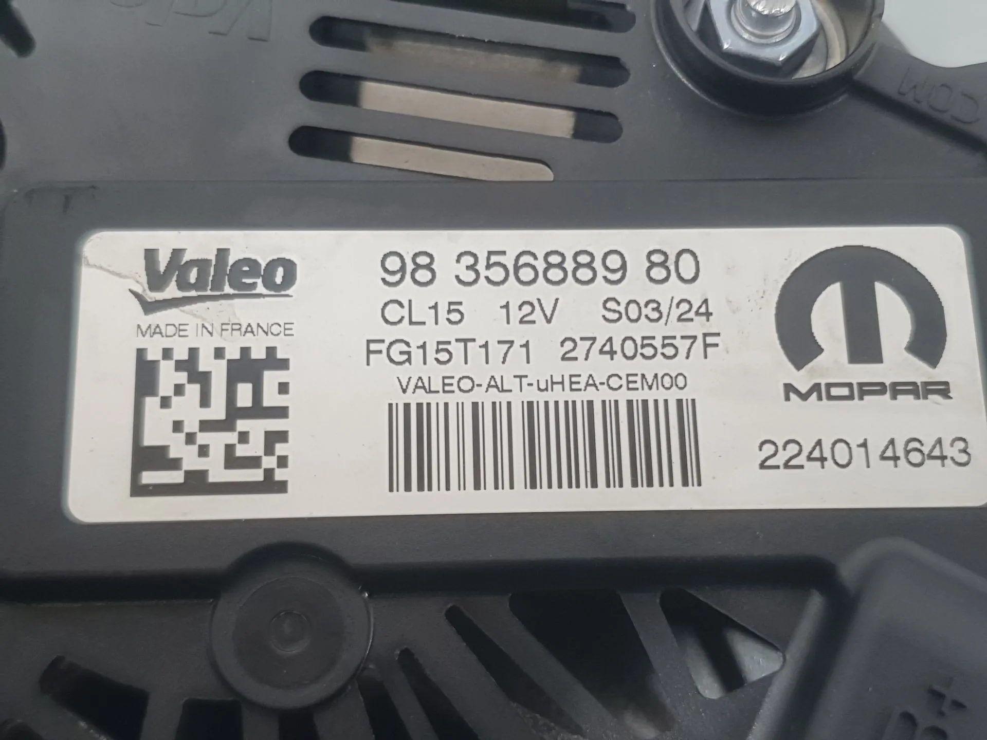 Alternador para Peugeot 2008 Ii (Ud_, Us_, Uy_, Uj_, Ur_, Uc_)
