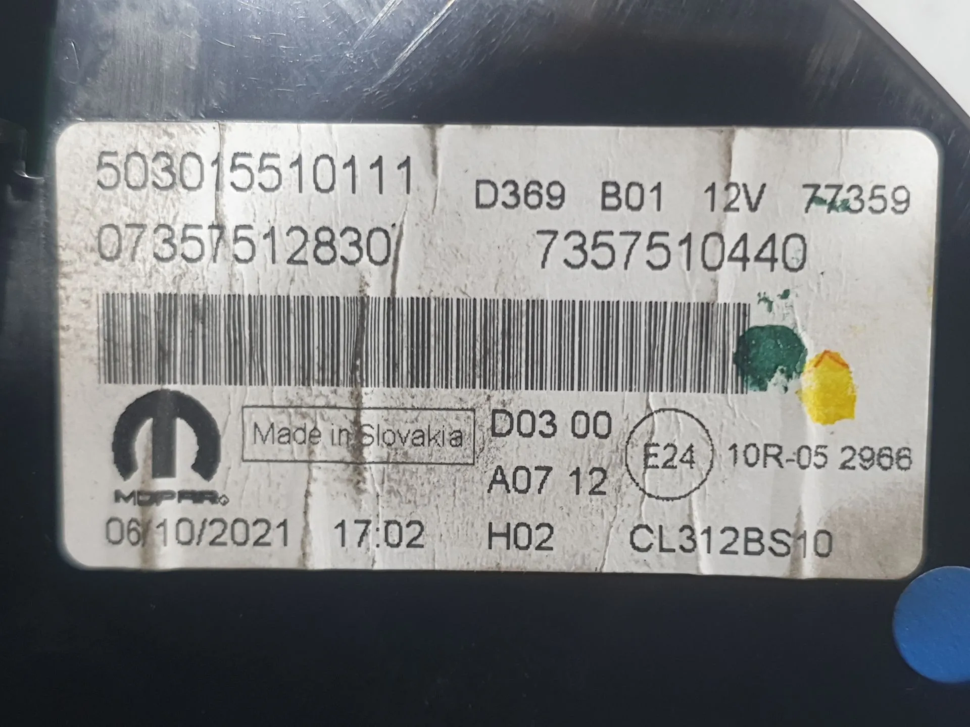 Cuadro Instrumentos para Fiat 500 (312_)