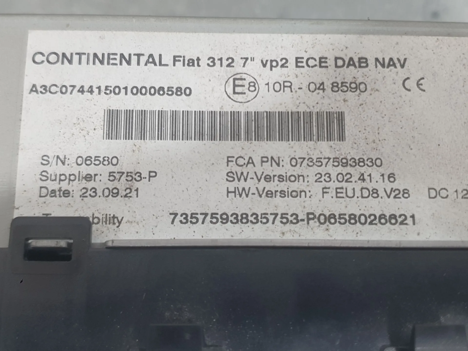 Sistema Navegacion Gps para Fiat 500 (312_)