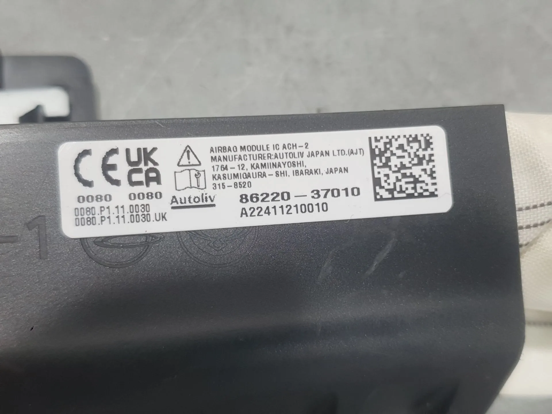 Airbag Cortina Delantero Derecho para Kg Mobility Korando (C300)