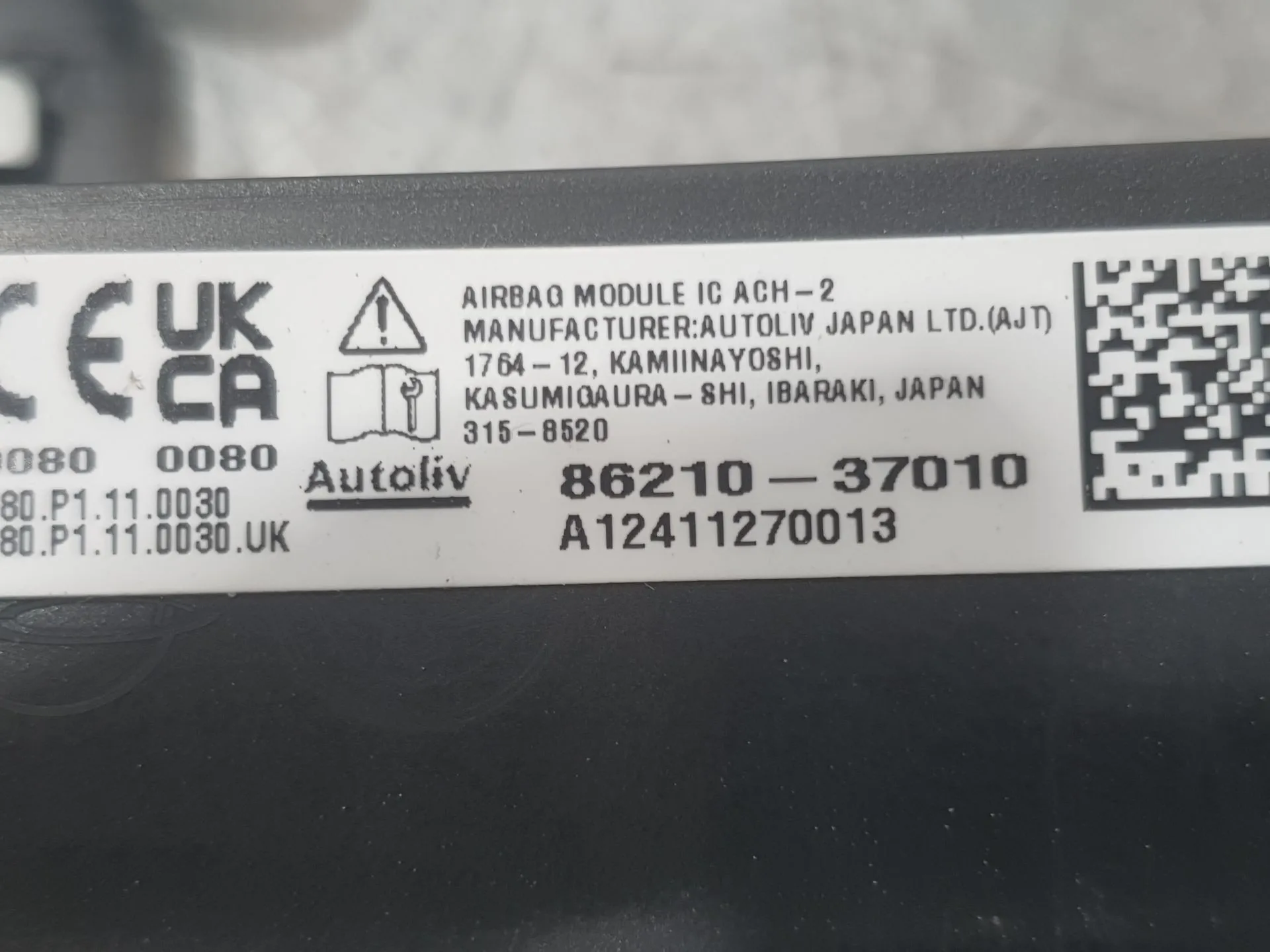 Airbag Cortina Delantero Izquierdo para Kg Mobility Korando (C300)