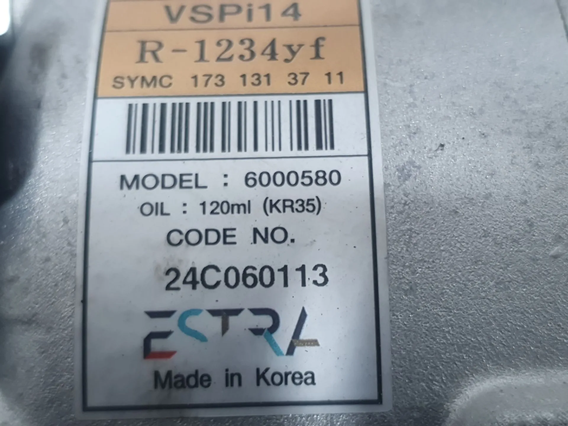 Compresor Aire Acondicionado para Kg Mobility Korando (C300)
