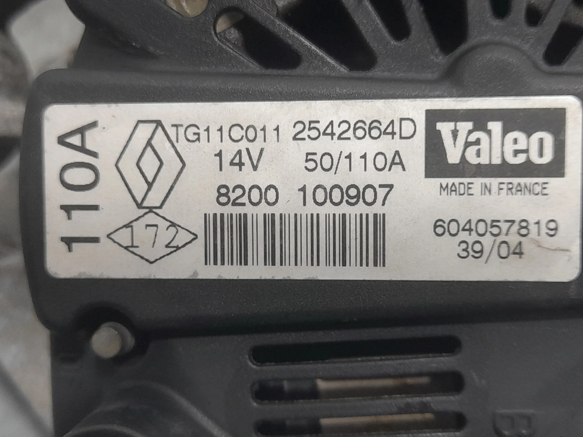 Alternador para Renault Megane Ii Sedan (Lm0/1_)