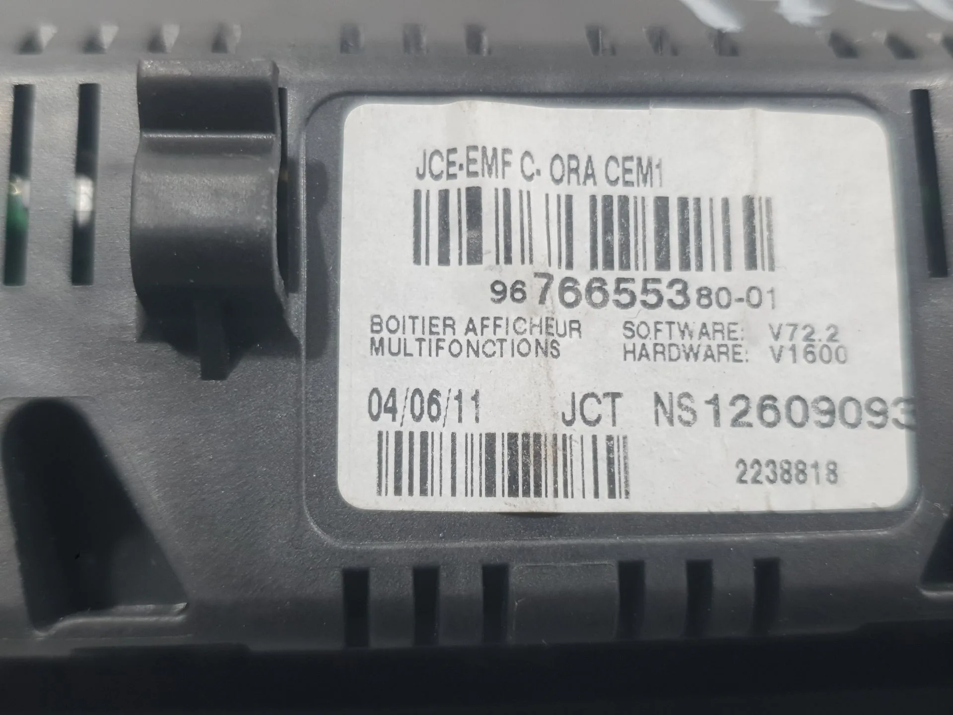 Pantalla Multifuncion para Peugeot 5008 (0U_, 0E_)