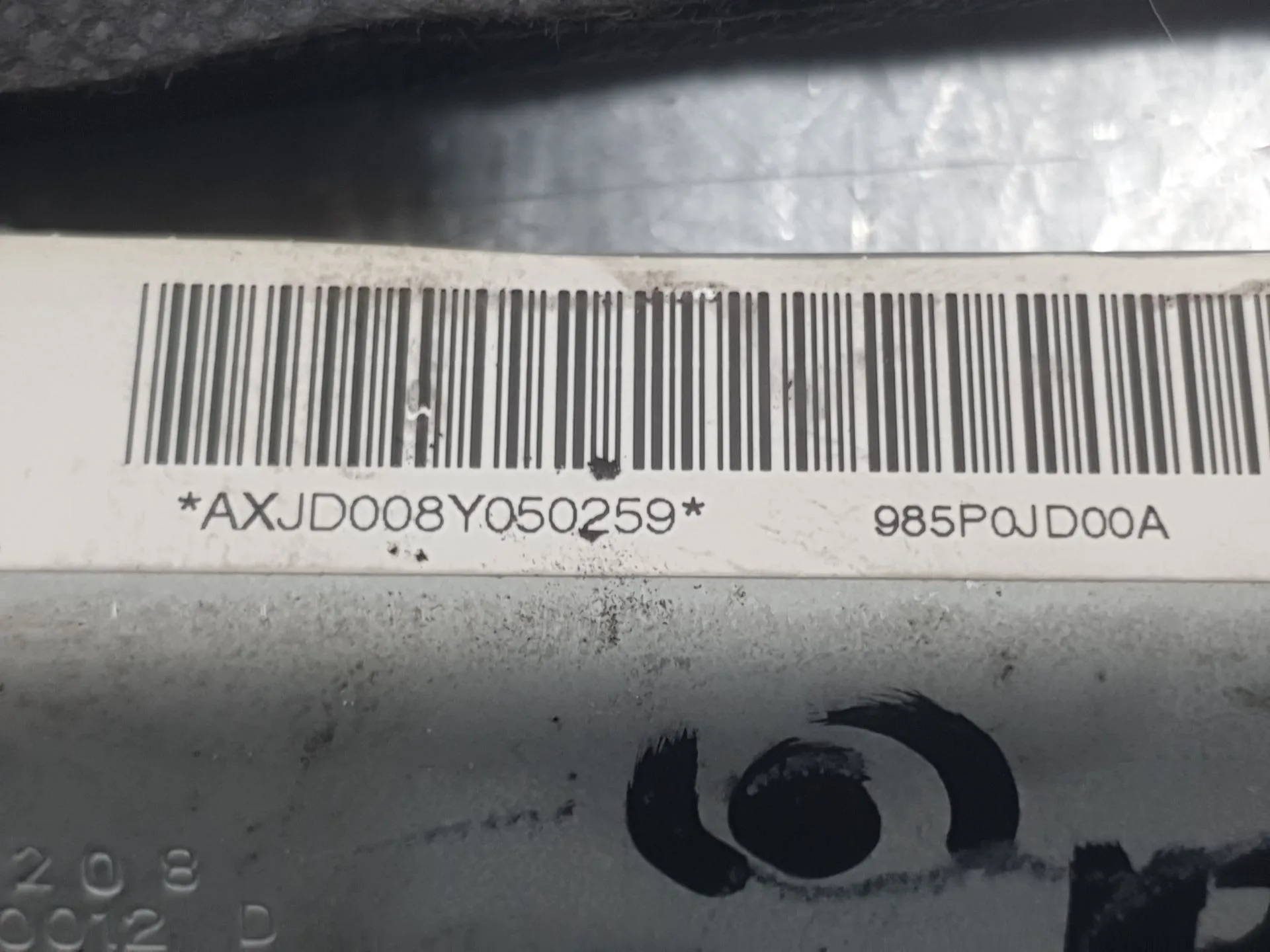 Airbag Cortina Delantero Derecho para Nissan Qashqai I (J10, Nj10)
