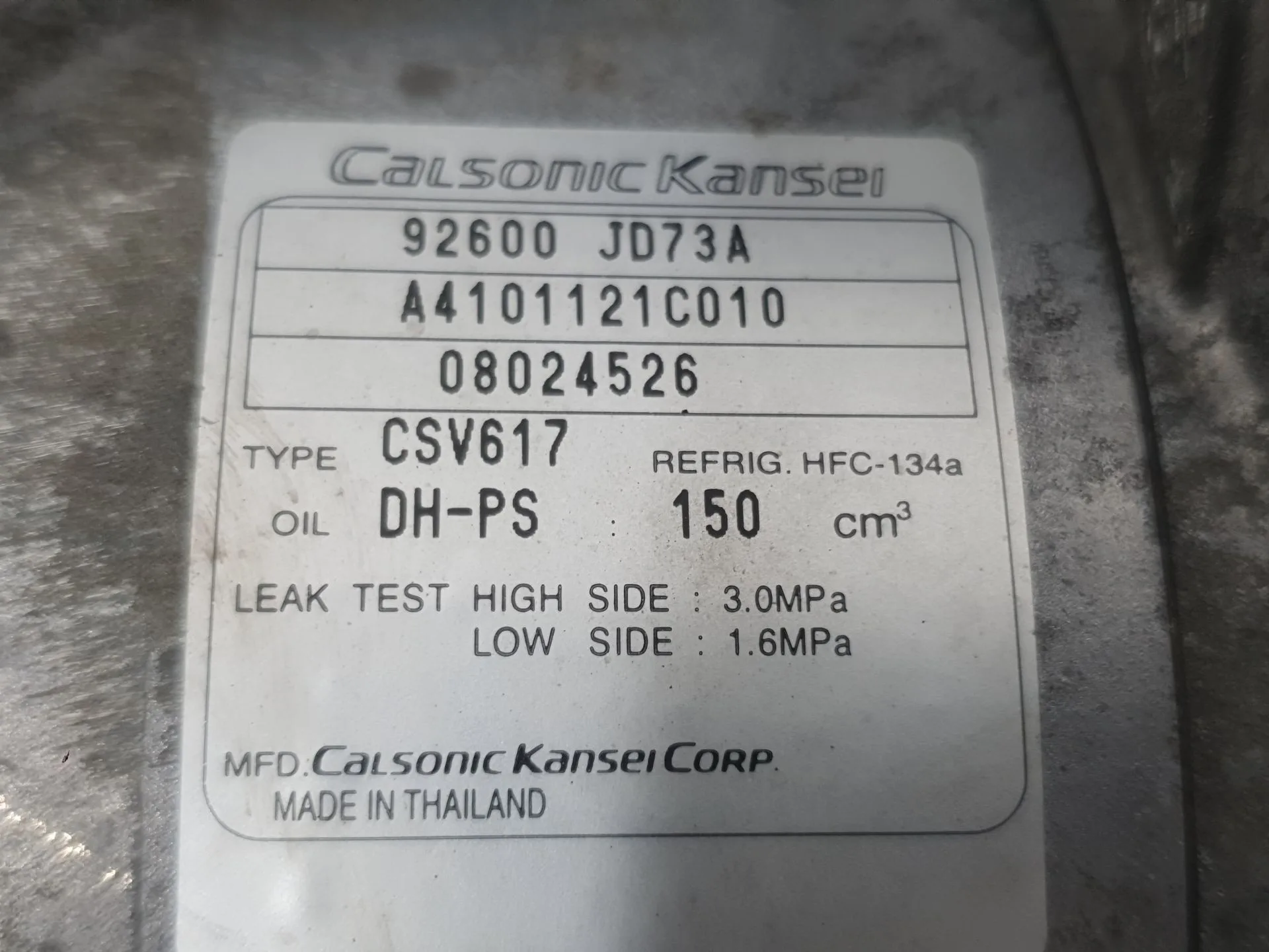 Compresor Aire Acondicionado para Nissan Qashqai I (J10, Nj10)