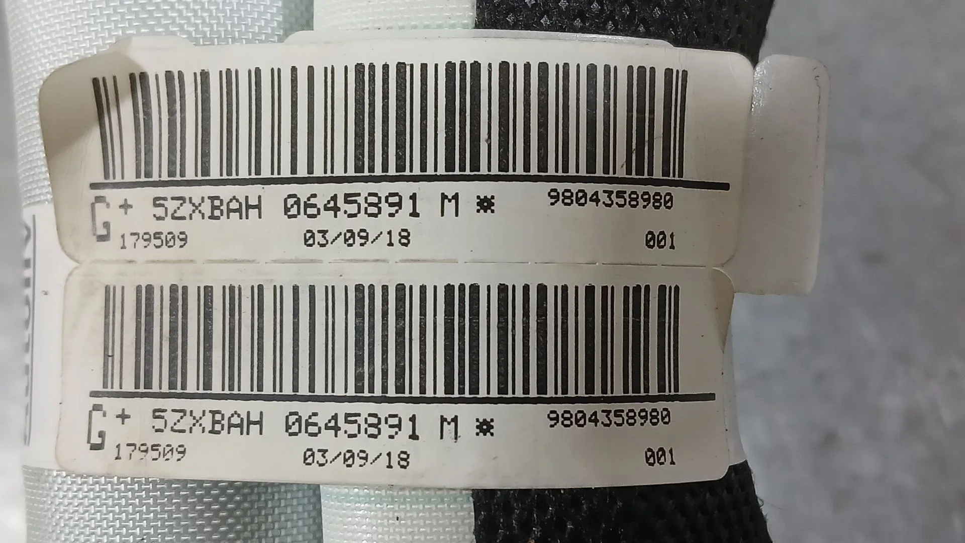 Airbag Cortina Delantero Izquierdo para Citroën C4 Cactus