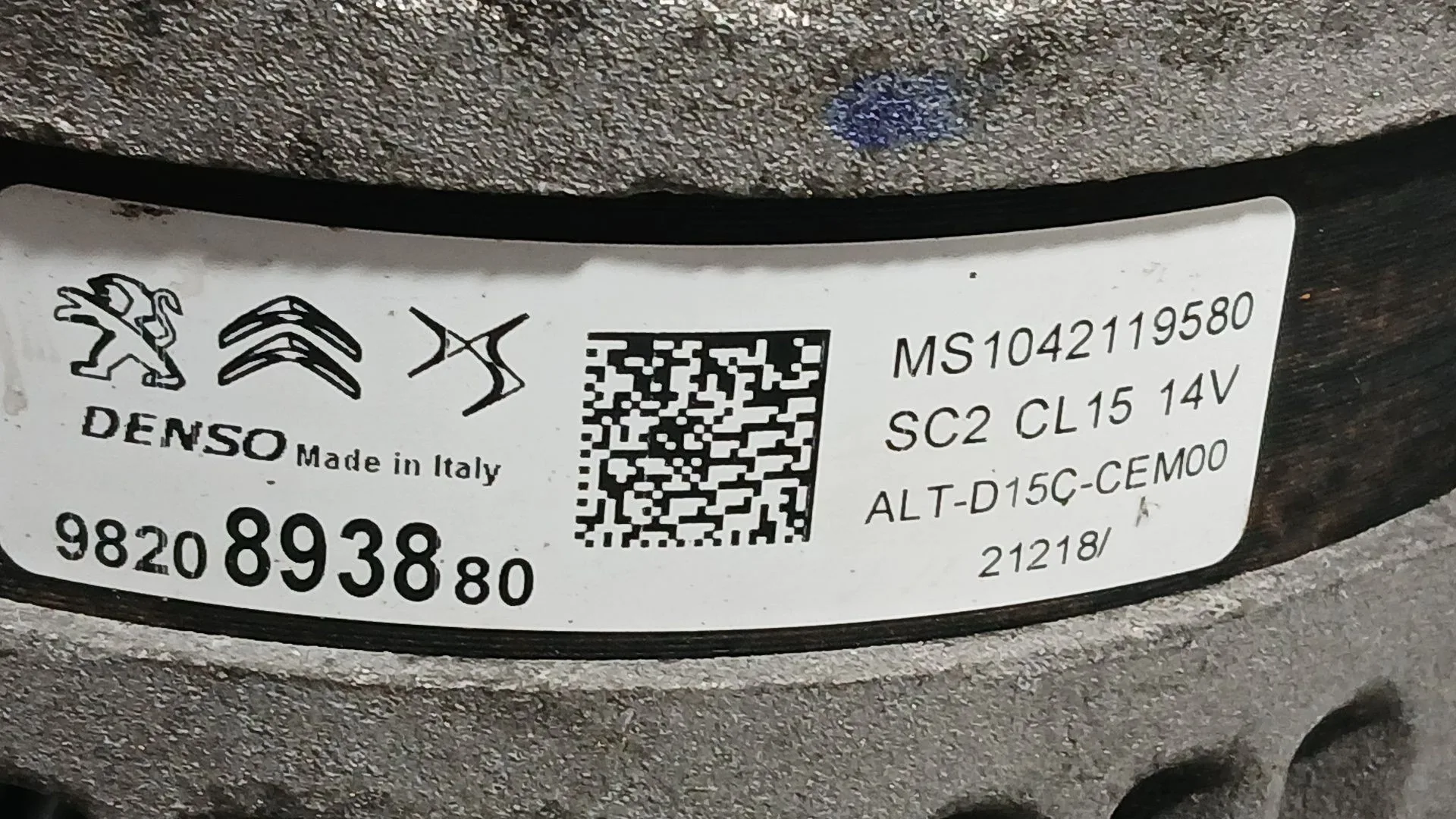 Alternador para Citroën C4 Cactus
