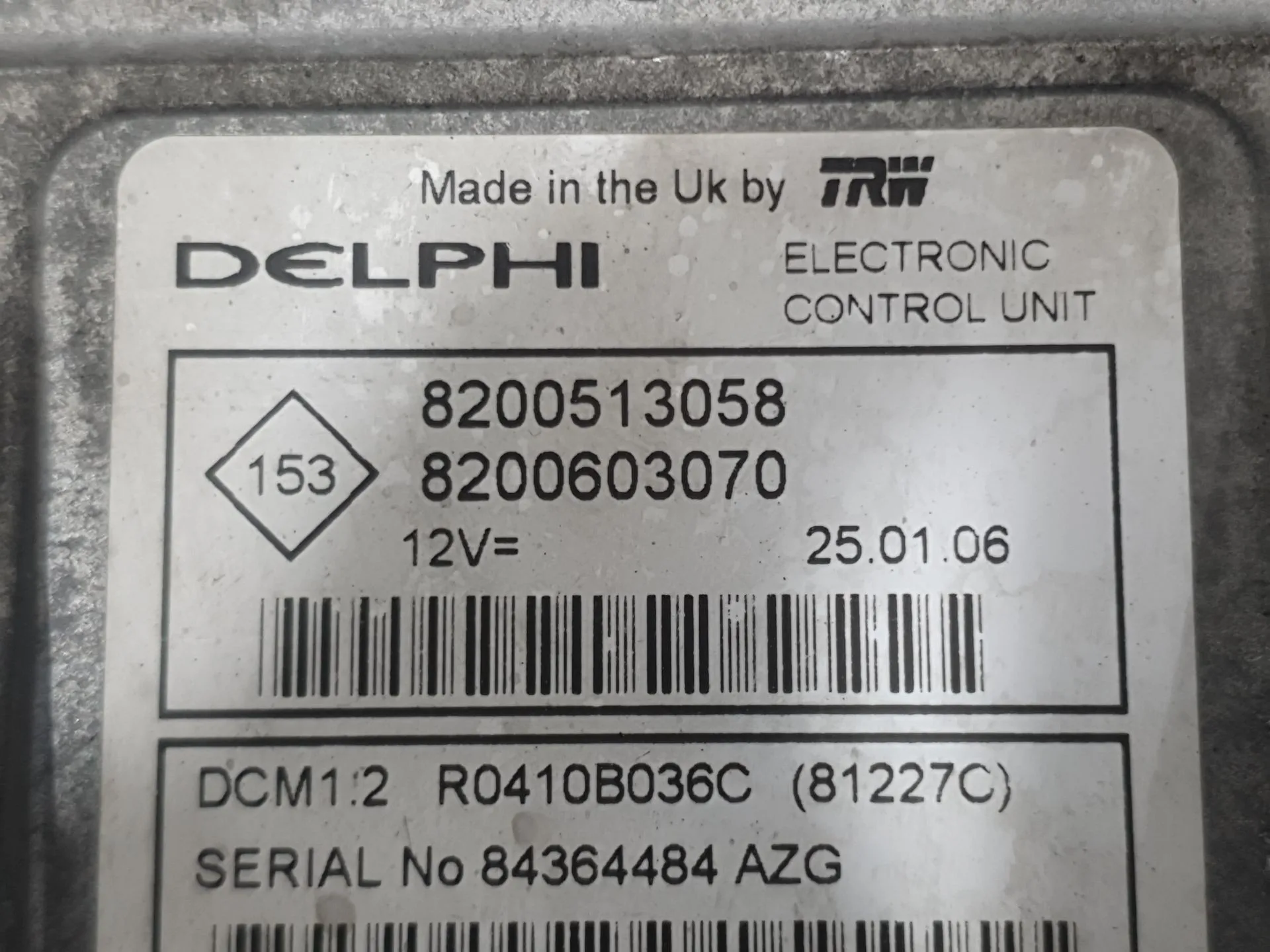 Centralita Motor Uce para Dacia Logan (Ls_)