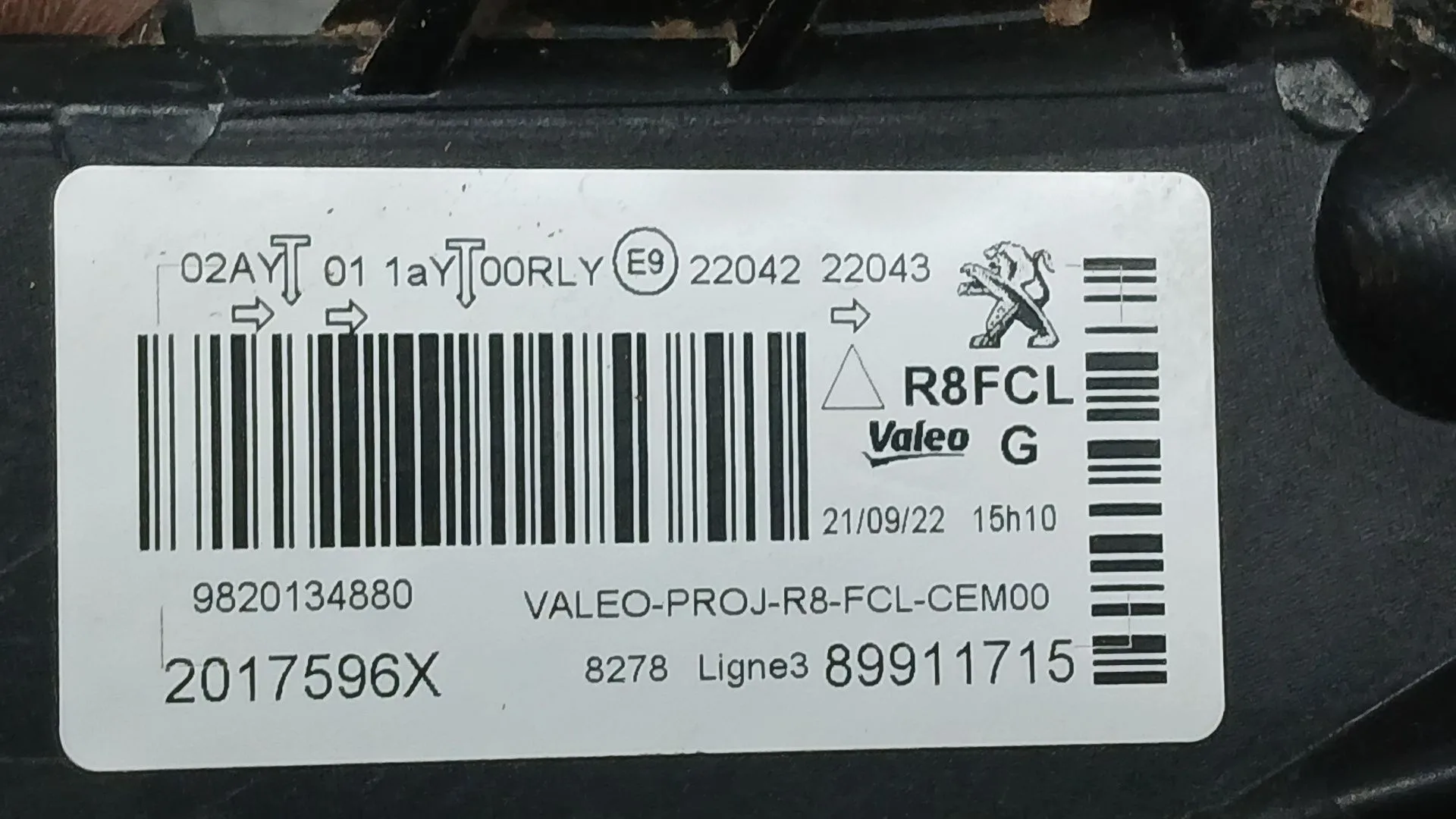 Piloto Delantero Izquierdo para Peugeot 508