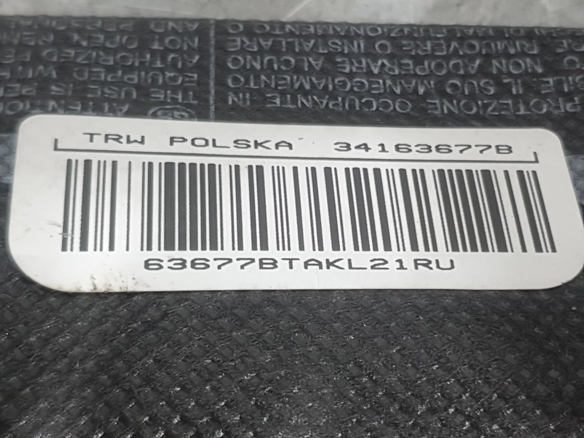 Airbag Cortina Delantero Izquierdo para Fiat Panda (312_, 319_)