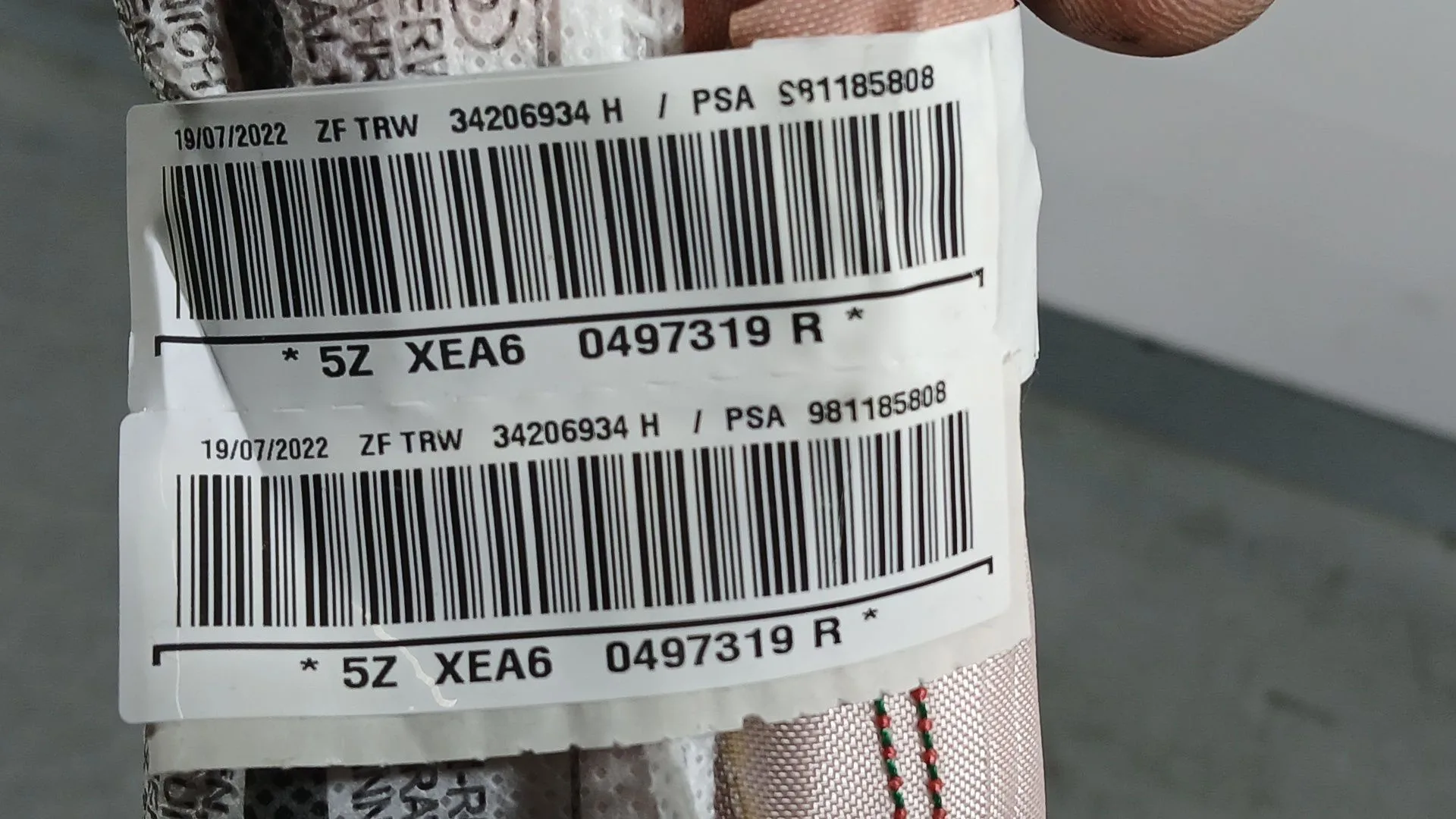 Airbag Cortina Delantero Izquierdo para Citroën C3 Iii (Sx)