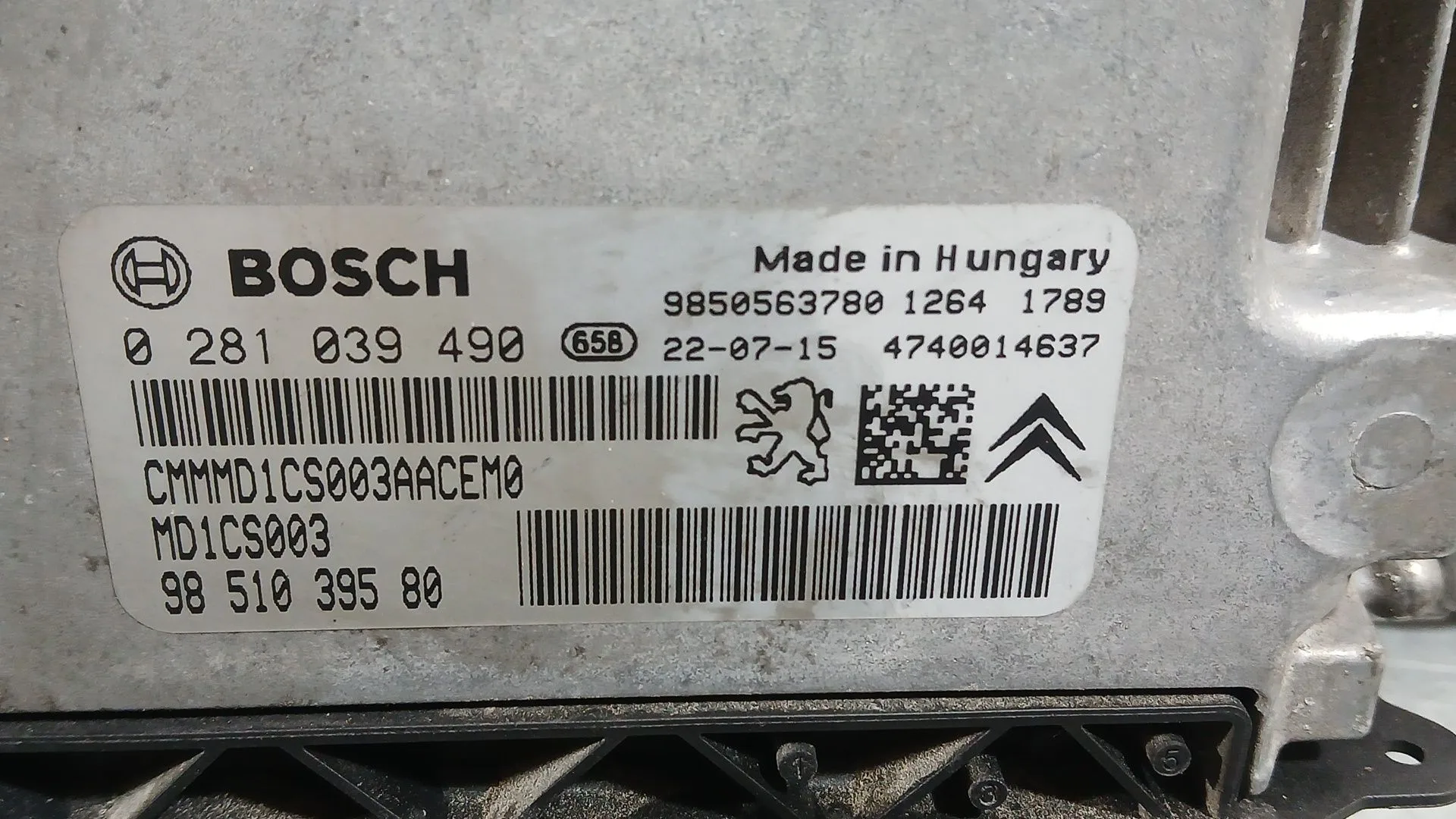 Centralita Motor Uce para Citroën C3 Iii (Sx)