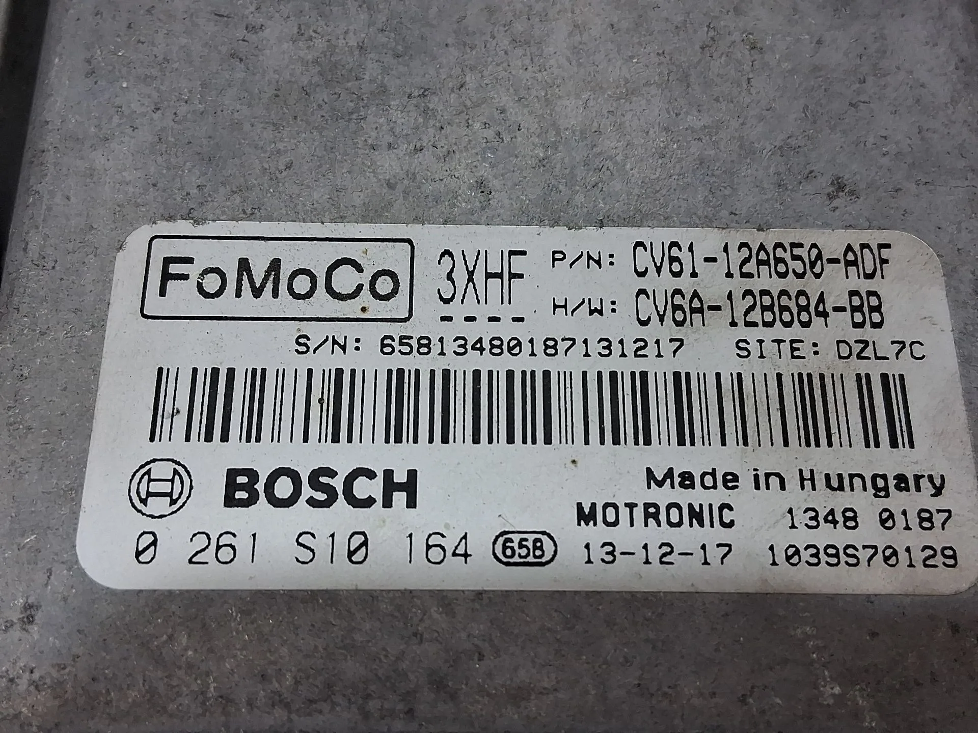 Centralita Motor Uce para Ford C-Max Ii (Dxa/Cb7, Dxa/Ceu)