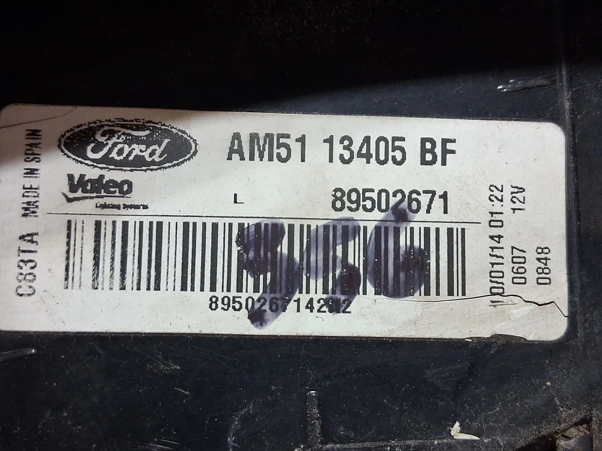 Piloto Trasero Izquierdo Interior para Ford C-Max Ii (Dxa/Cb7, Dxa/Ceu)