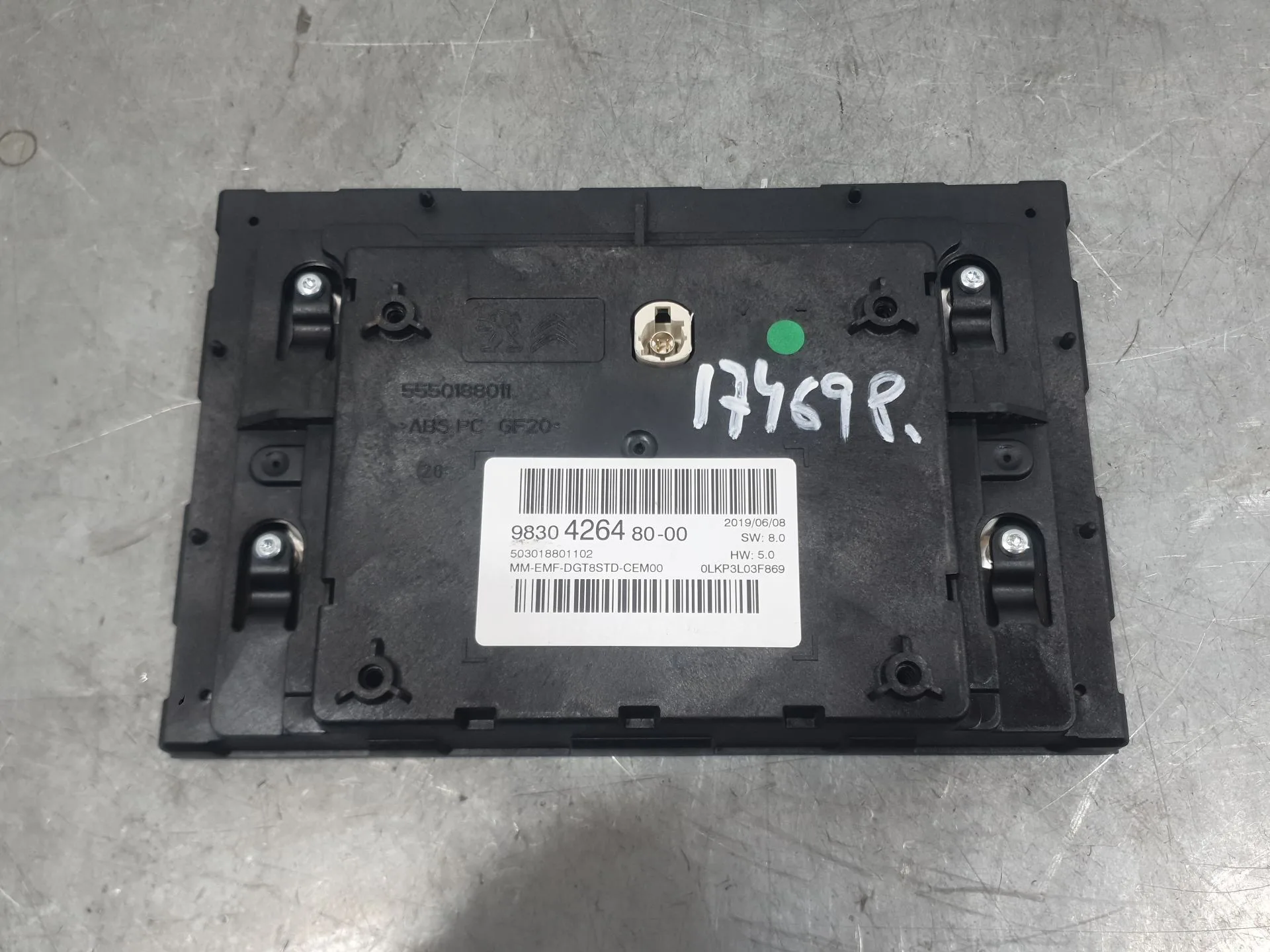 Sistema Navegacion Gps para Citroën C5 Aircross (Ac_, Aj_, Ar_, A4_)
