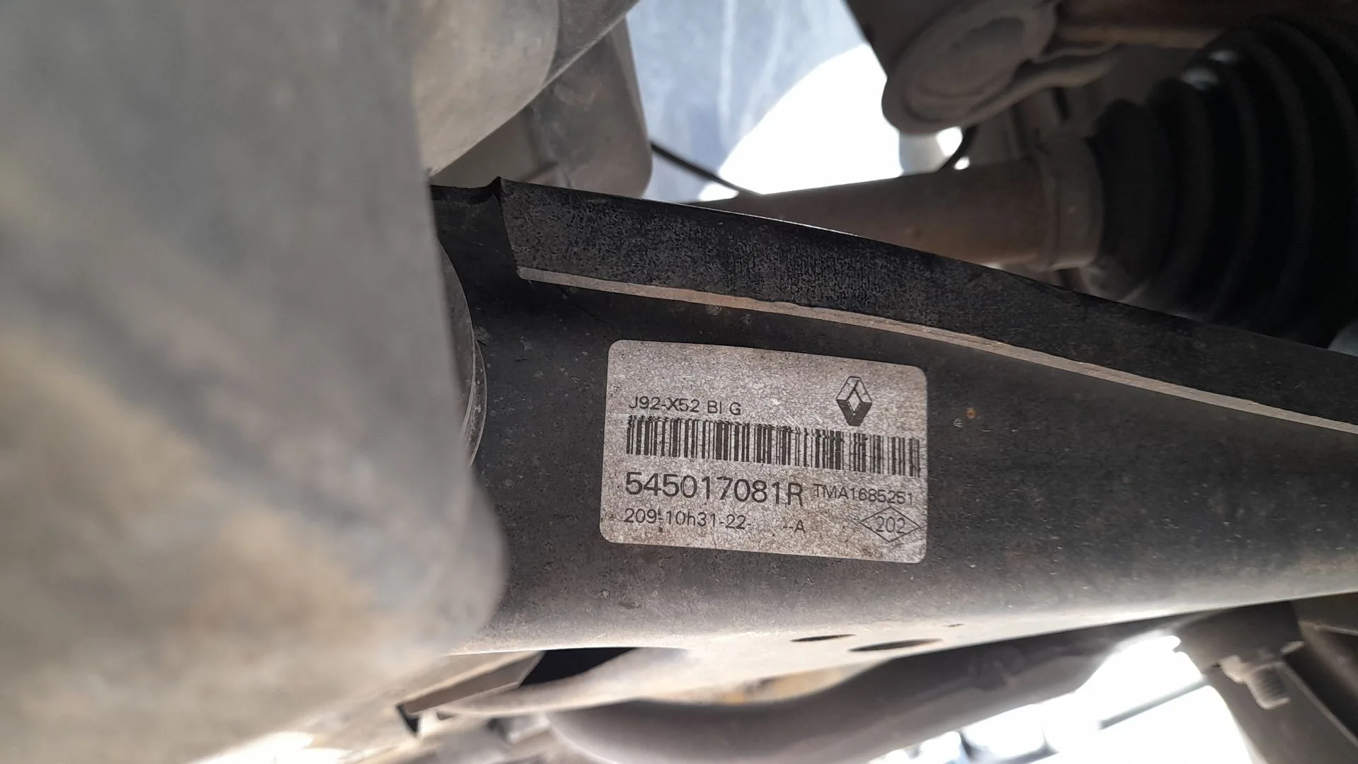 Brazo Suspension Inferior Delantero Izquierdo para Renault Express Furgoneta/Monovolumen