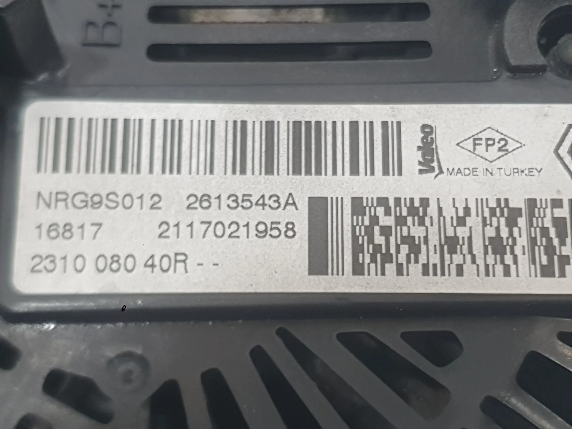 Alternador para Renault Megane Iv Hatchback (B9A/M/N_)