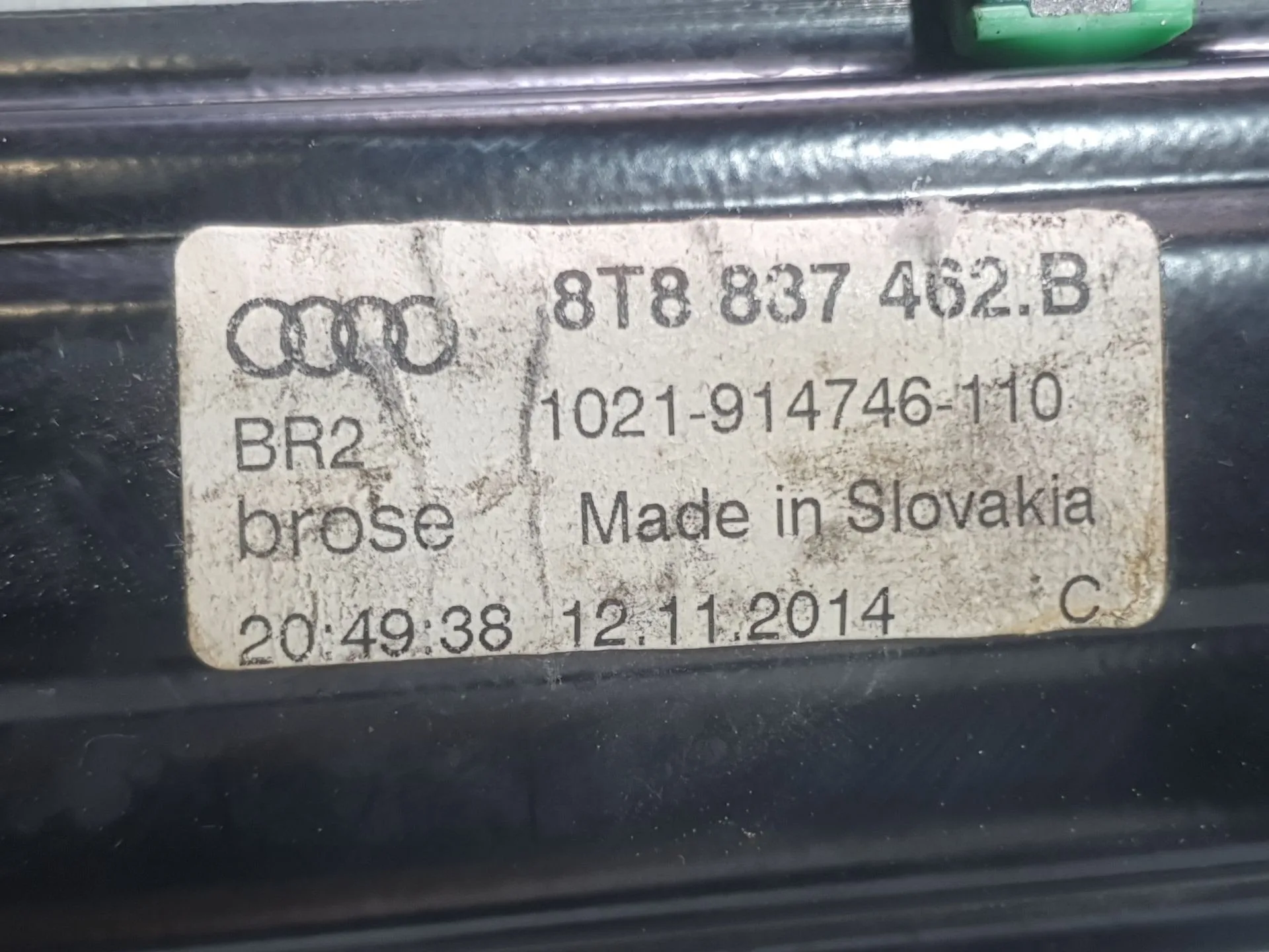 Elevalunas Delantero Derecho para Audi A5 Sportback (8Ta)