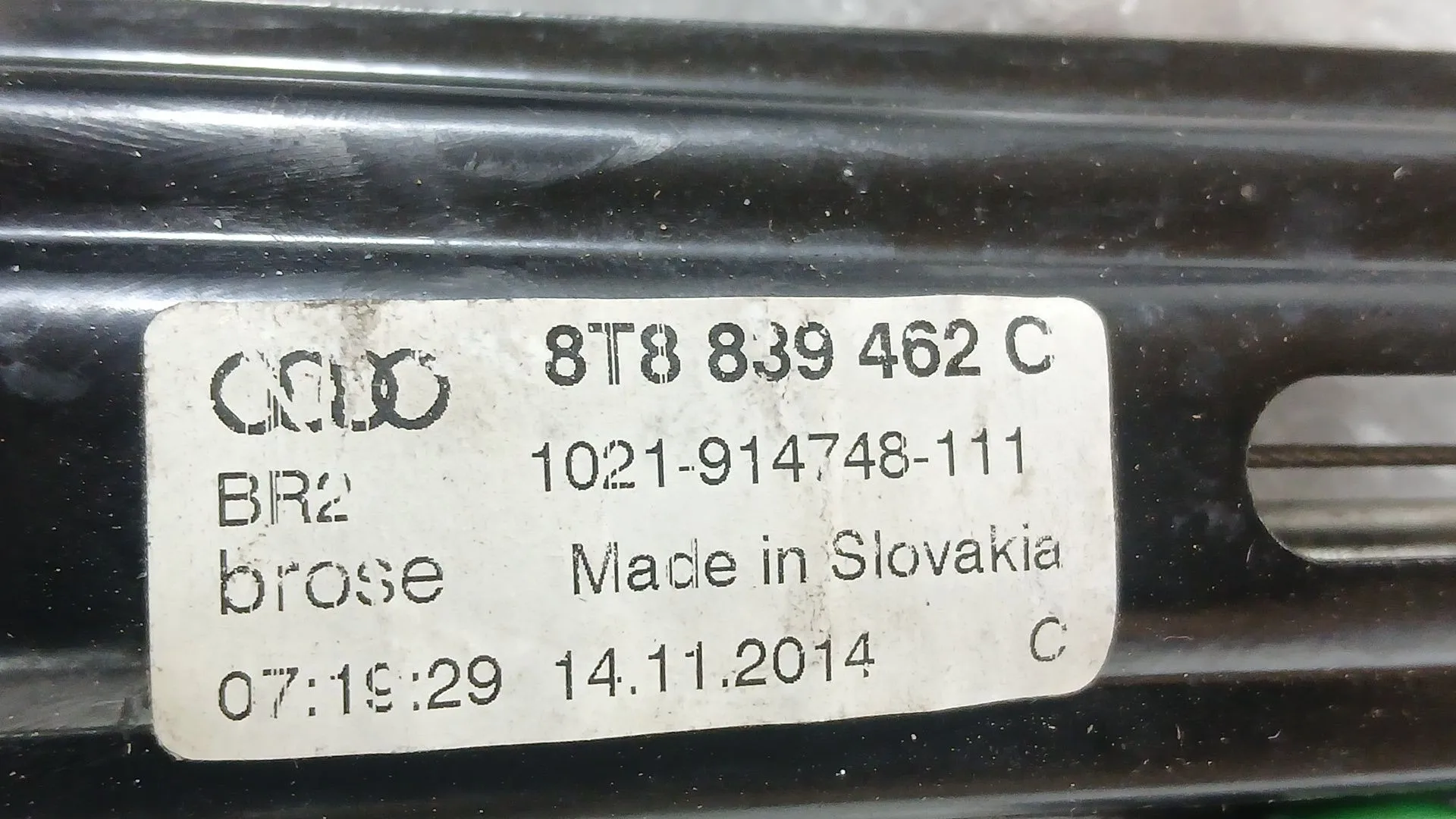 Elevalunas Trasero Derecho para Audi A5 Sportback (8Ta)