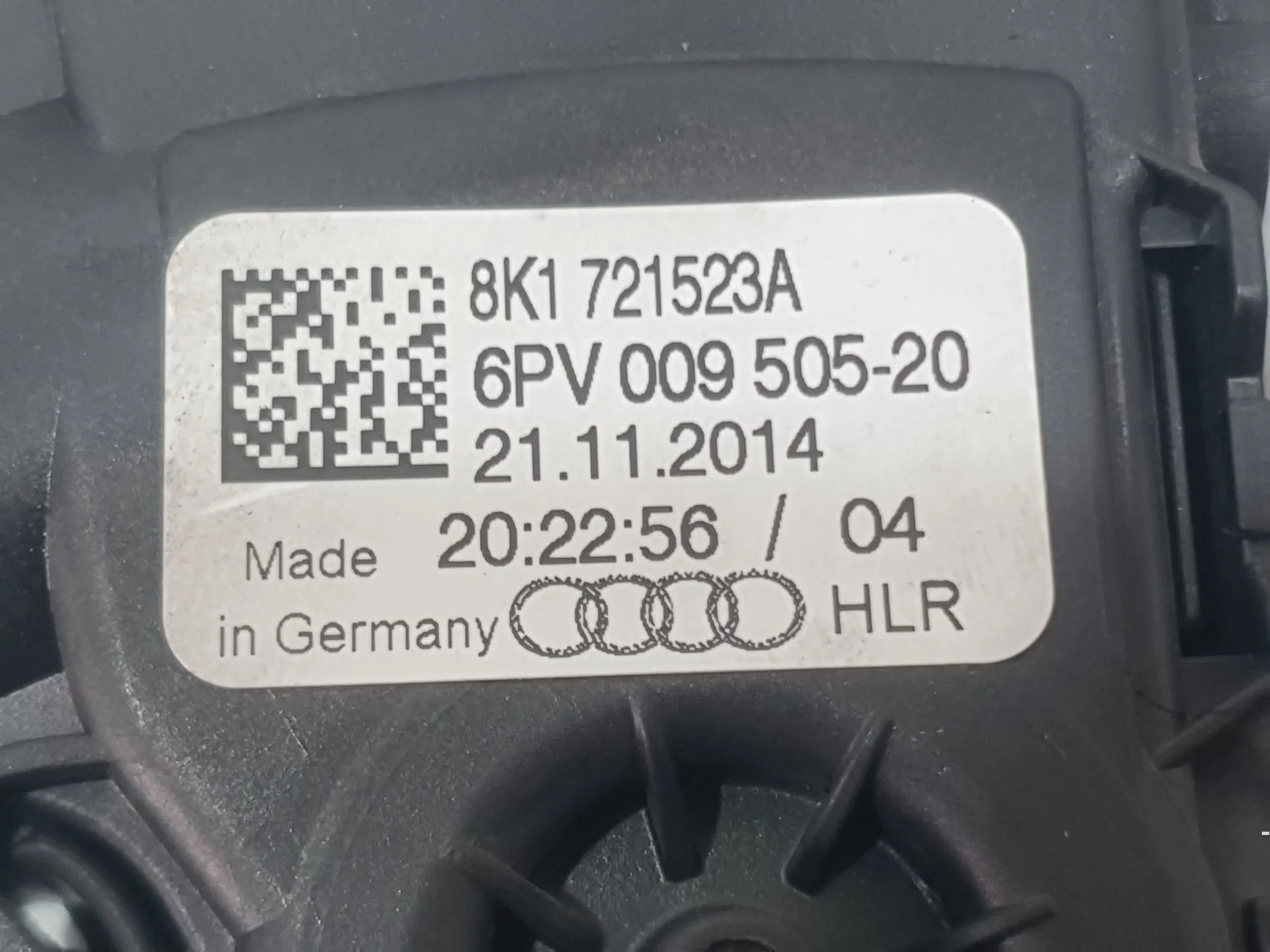 Potenciometro Pedal para Audi A5 Sportback (8Ta)